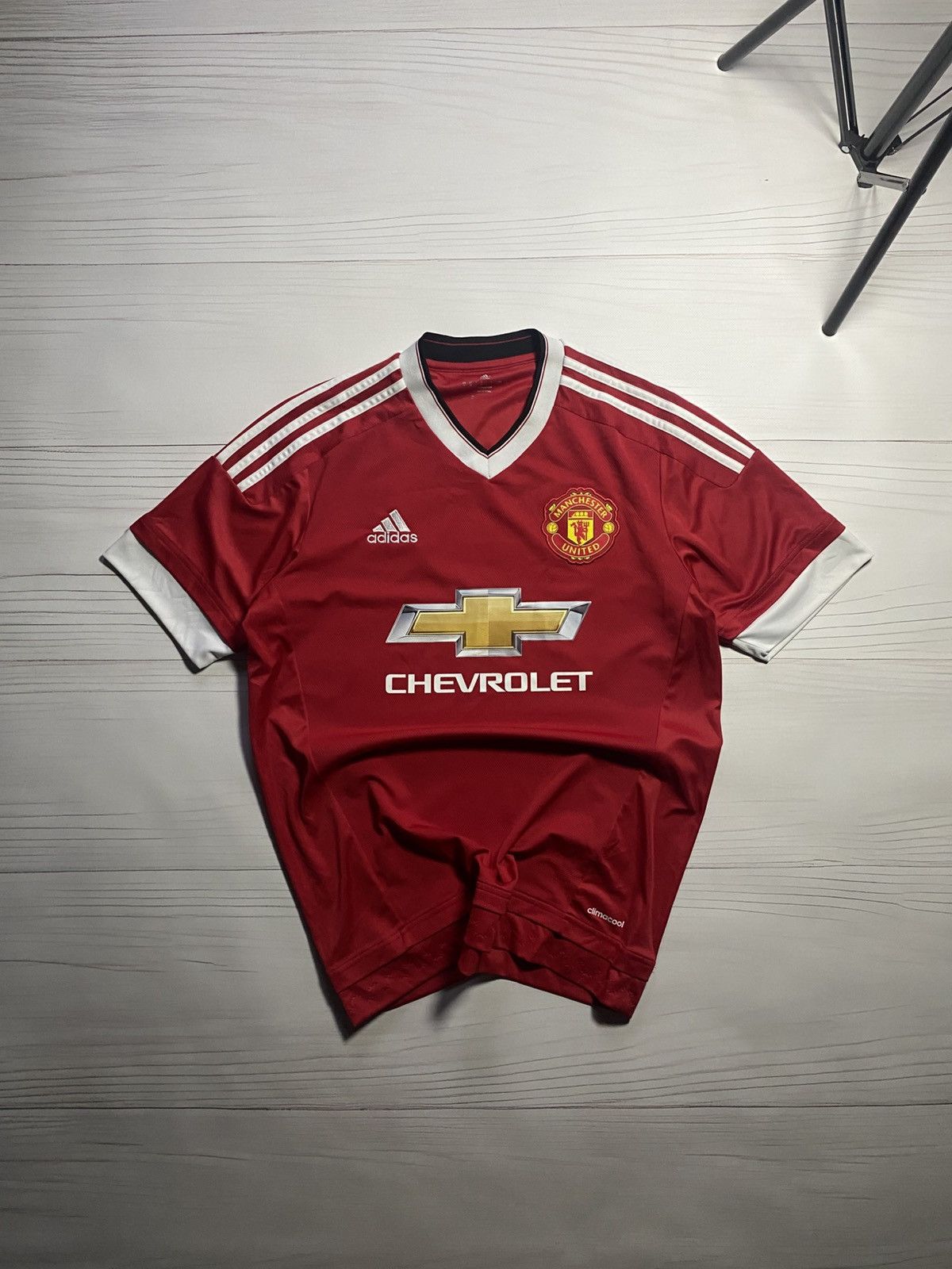 Adidas Manchester United 2015/16 home soccer football y2k t shirt Size US M / EU 48-50 / 2 - 1 Thumbnail