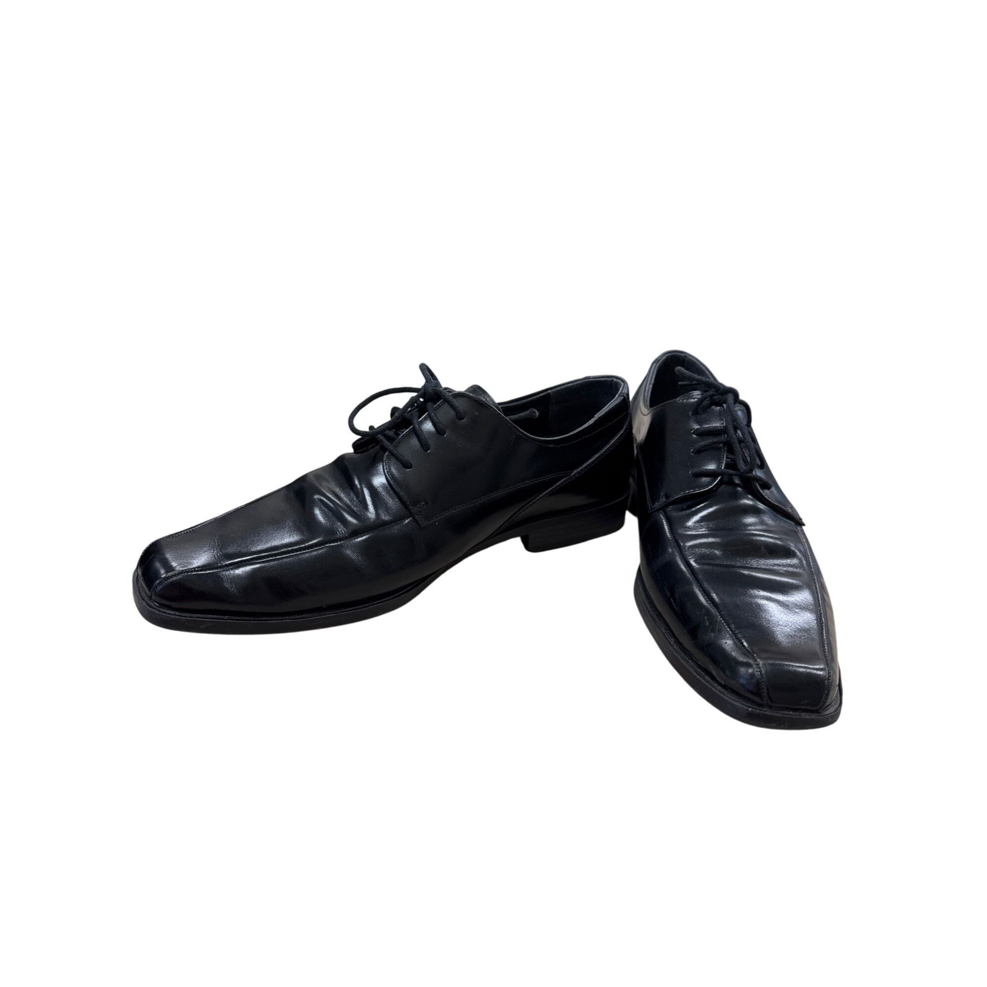 Stacy Adams Stacy Adams Mens Black Leather Oxfords Dress Shoes 10.5M SKU Size US 10.5 / EU 43-44 - 2 Thumbnail