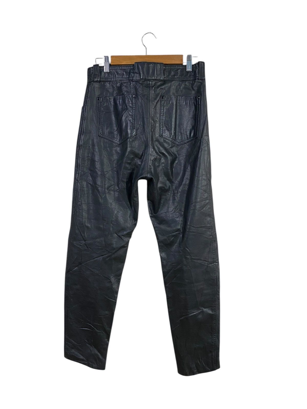 Genuine Leather Vintage 80s komine leather biker pant 100% leather Size US 30 / EU 46 - 3 Thumbnail