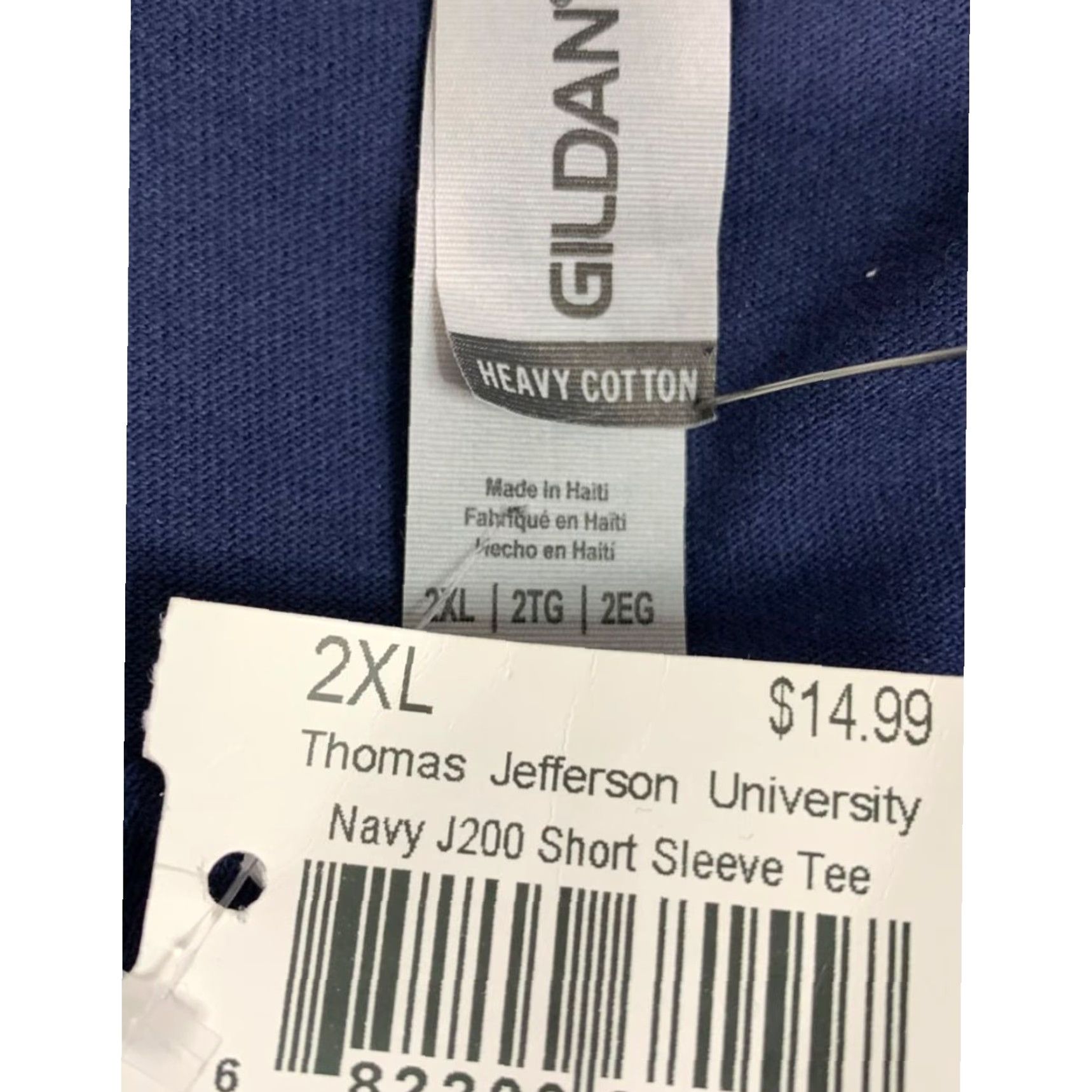 Gildan VINTAGE Thomas Jefferson University J200 New Short Sleeve Tshirt 2XL Gildan Blue Men Tshirt 100% cotton 2XL Mens Shirt Size US XXL / EU 58 / 5 - 4 Thumbnail