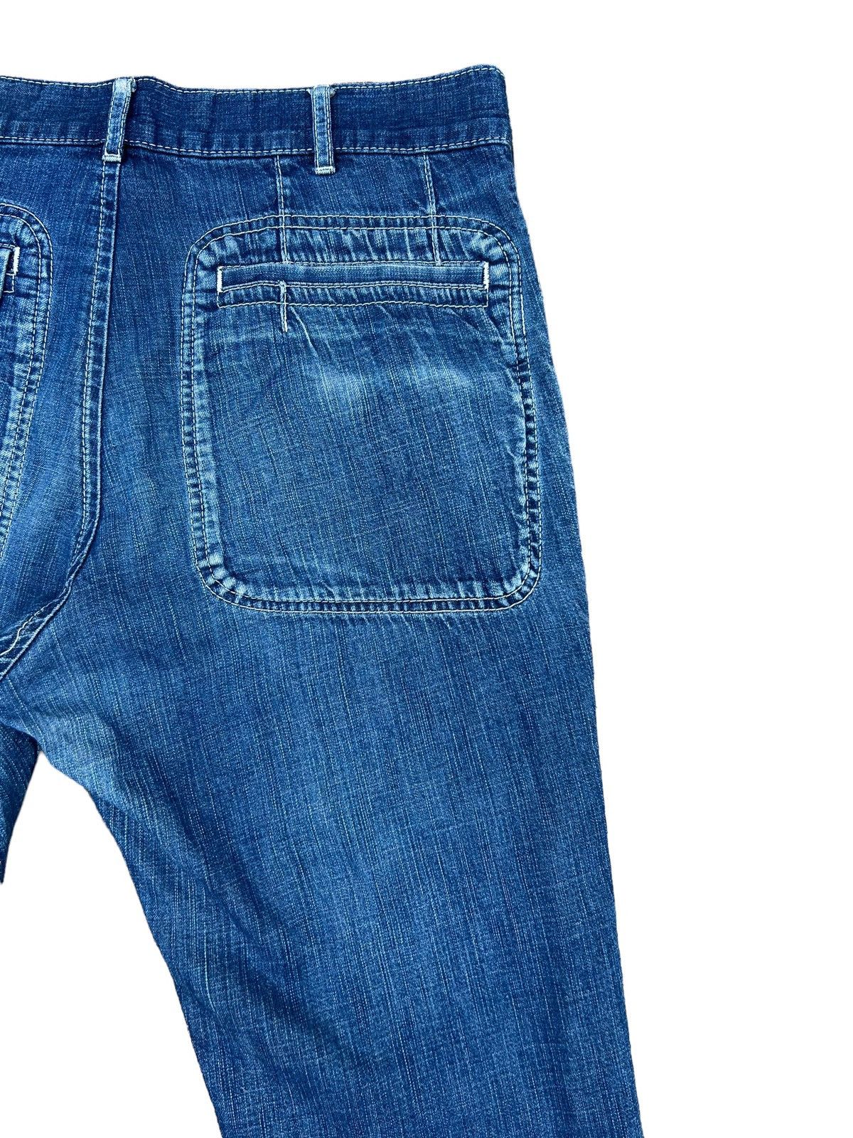 Comme des Garcons Homme Vintage CDGH Distress Fade Blue Denim Military Work Pant Size US 29 - 16 Thumbnail