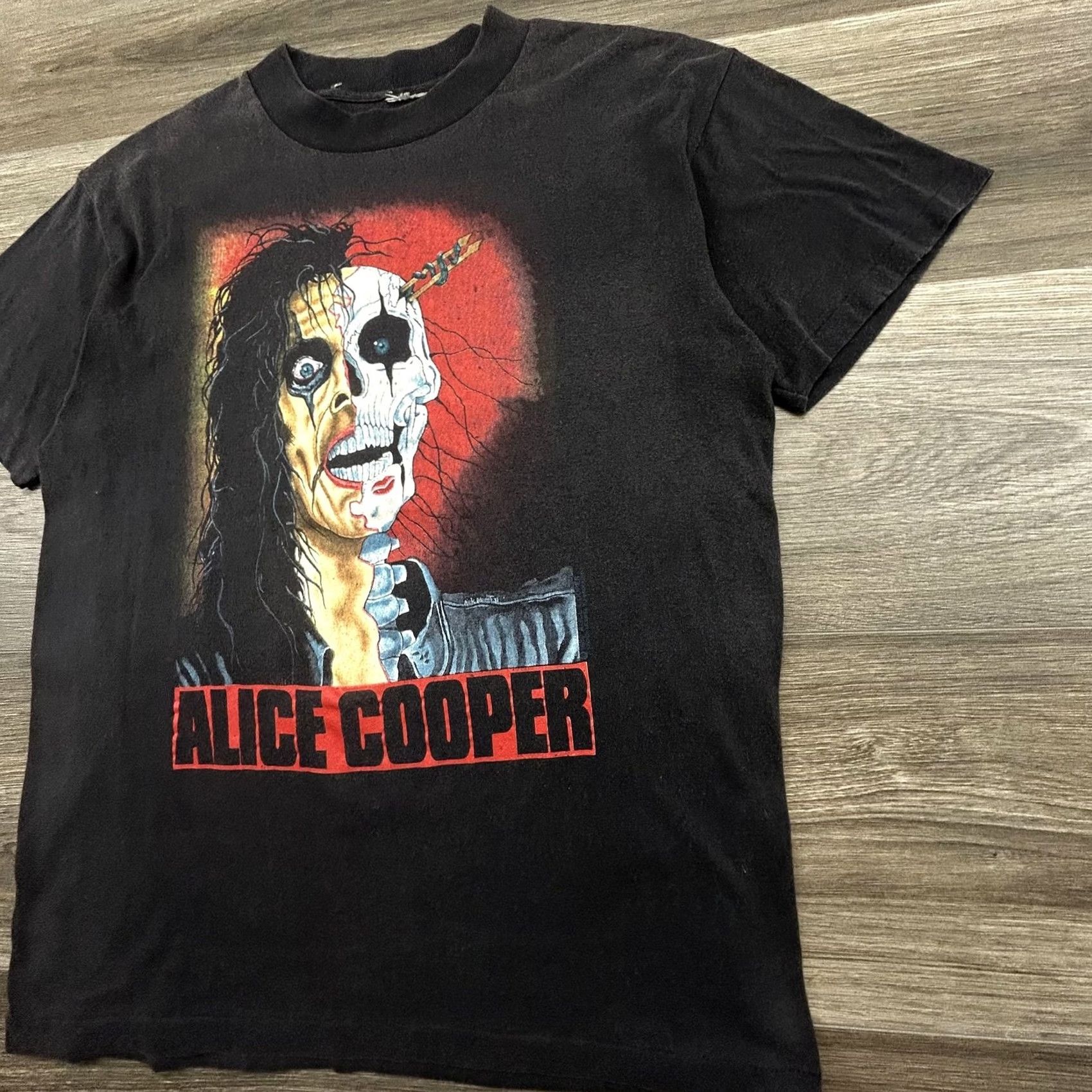 Vintage Vintage Alice Cooper Shirt Mens Small Black Trash Single Stitch Made USA 1989 Size US S / EU 44-46 / 1 - 4 Thumbnail