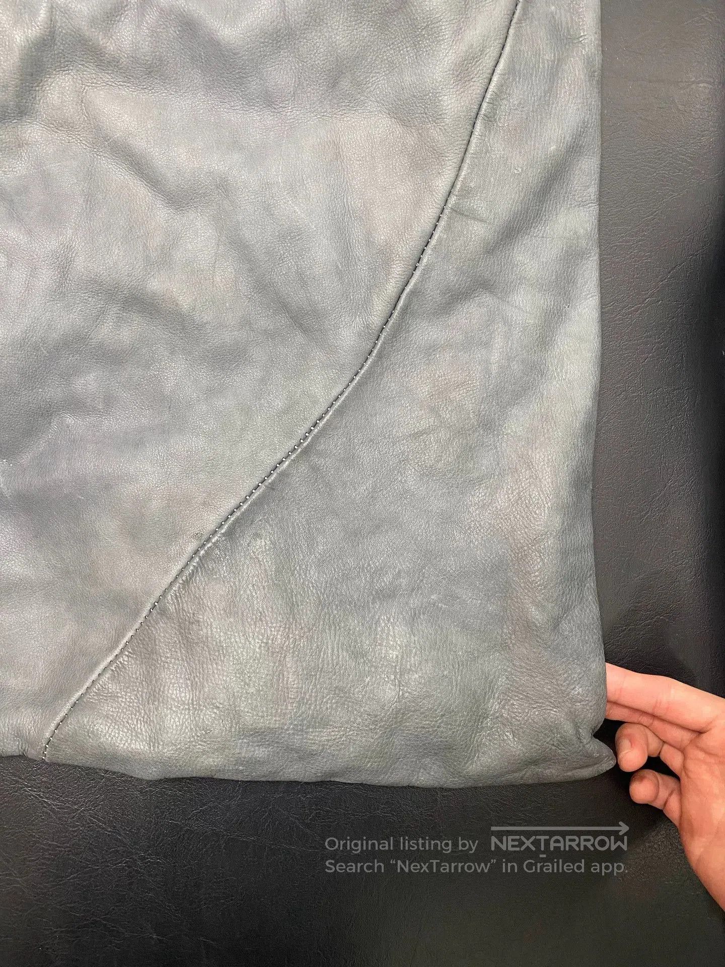 Leon Emanuel Blanck Emanuel Blanck Washed Gray Oversized Pocket Bag. Size ONE SIZE - 4 Thumbnail