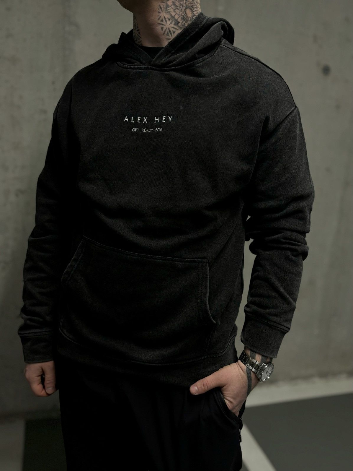 Other COZY HOODIE - WASHED GREY Size US L / EU 52-54 / 3 - 2 Thumbnail