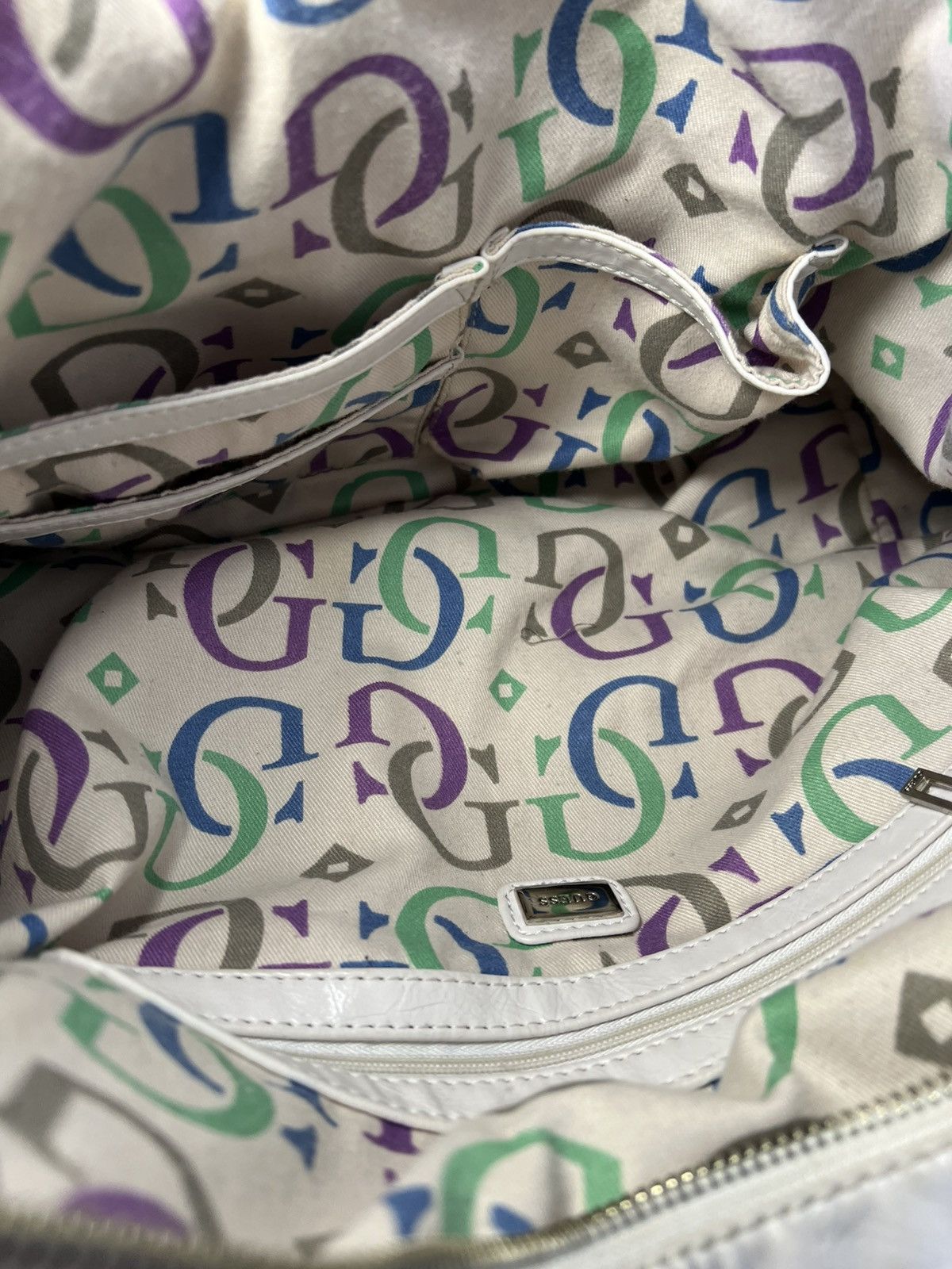 Guess Vintage large Guess embossed leather monogram hobo bag Size ONE SIZE - 23 Thumbnail
