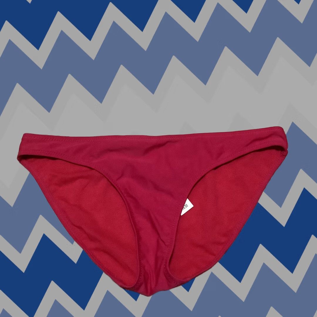 Old Navy Old Navy Bikini Bottom Pink M Women Regular Bottom Nylon Polyester Spandex Swim Solid Shells Vintage No Size 32" / US 10 / IT 46 - 1 Thumbnail