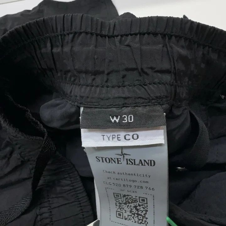 Stone Island Stone Island Men's Black Logo Casual Shorts -2506 Size US 30 / EU 46 - 3 Thumbnail