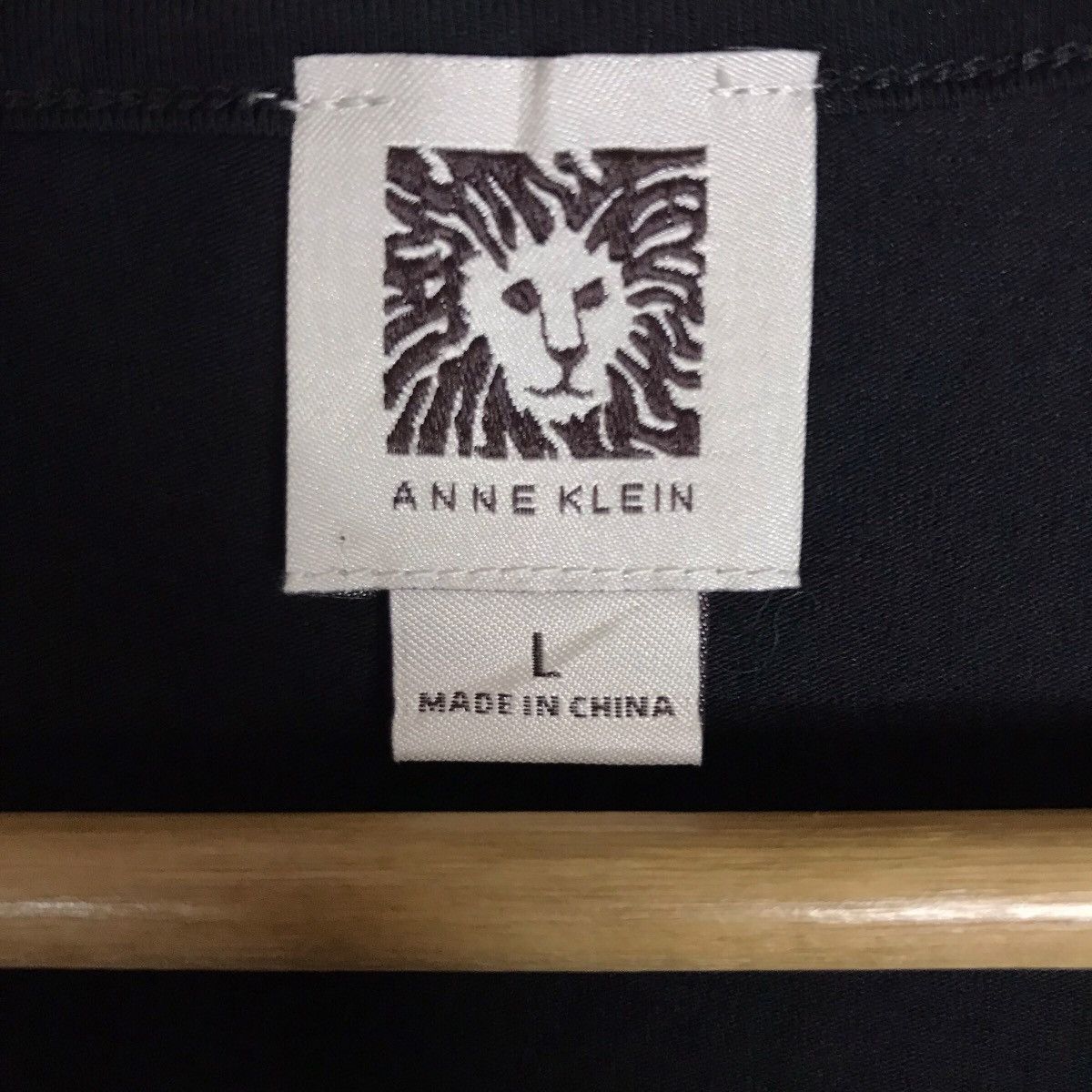 Anne Klein Vintage Anne Klein Big Logo Stretch Shirt Size L / US 10 / IT 46 - 7 Thumbnail
