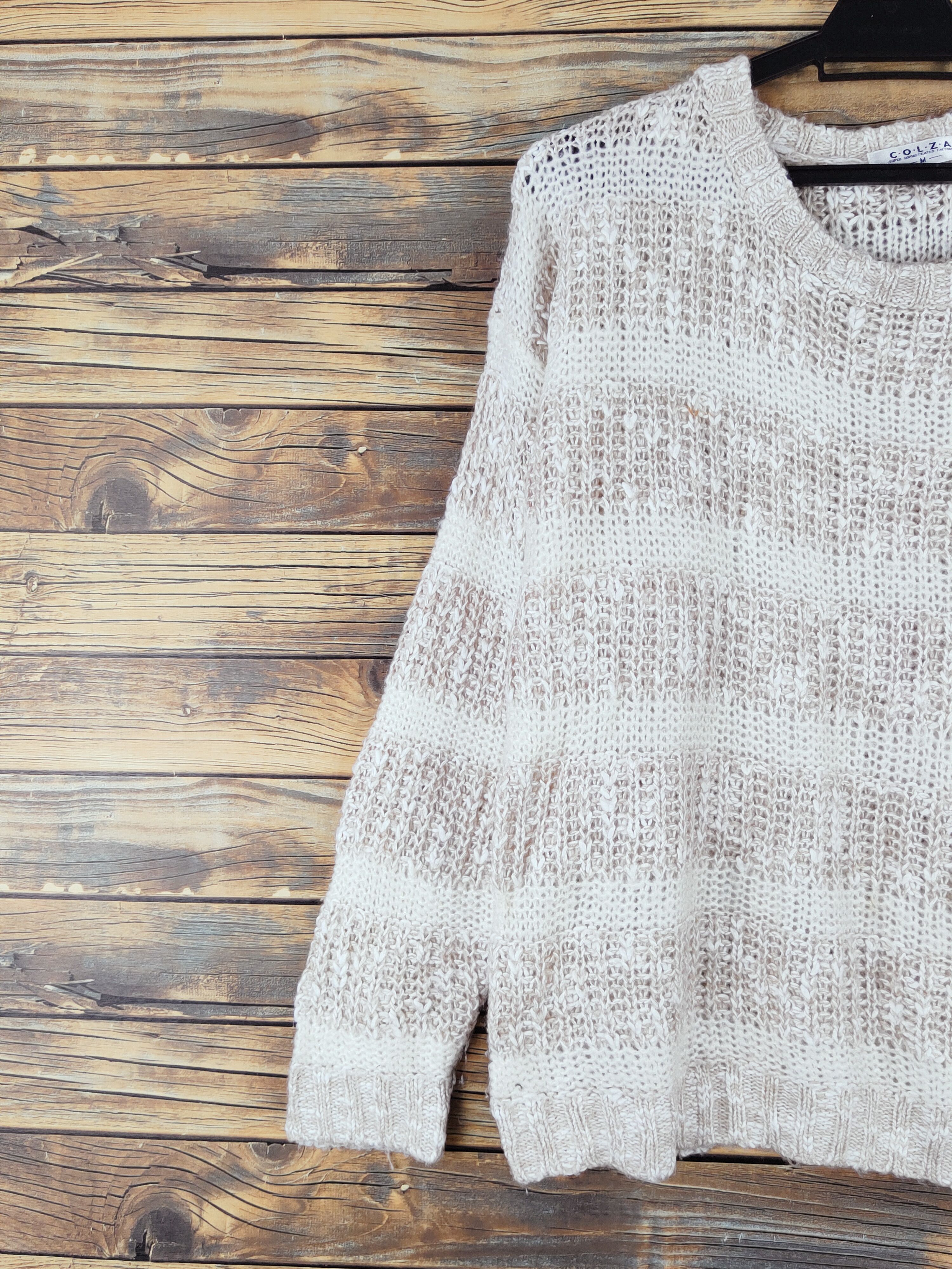 Japanese Brand × Vintage Colza Cream Knitwear Sweatshirts #W994 Size M / US 6-8 / IT 42-44 - 3 Thumbnail