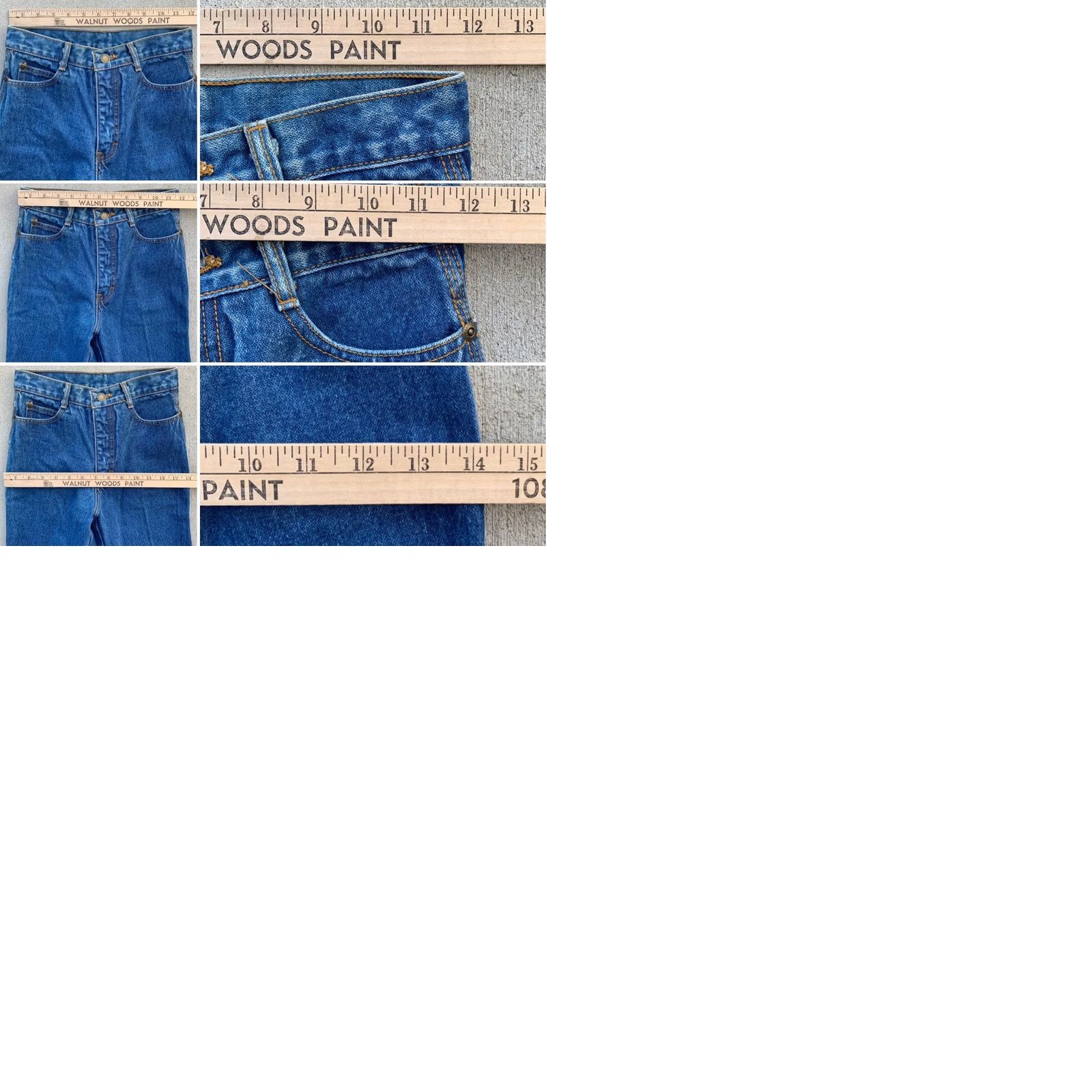 Vintage VINTAGE Brittania Jeans 24 1/2” Waist X 31 1/4” Inseam Women 70s 80s Retro Blue Denim High Waist Straight Size 26" / US 2 / IT 38 - 9 Thumbnail