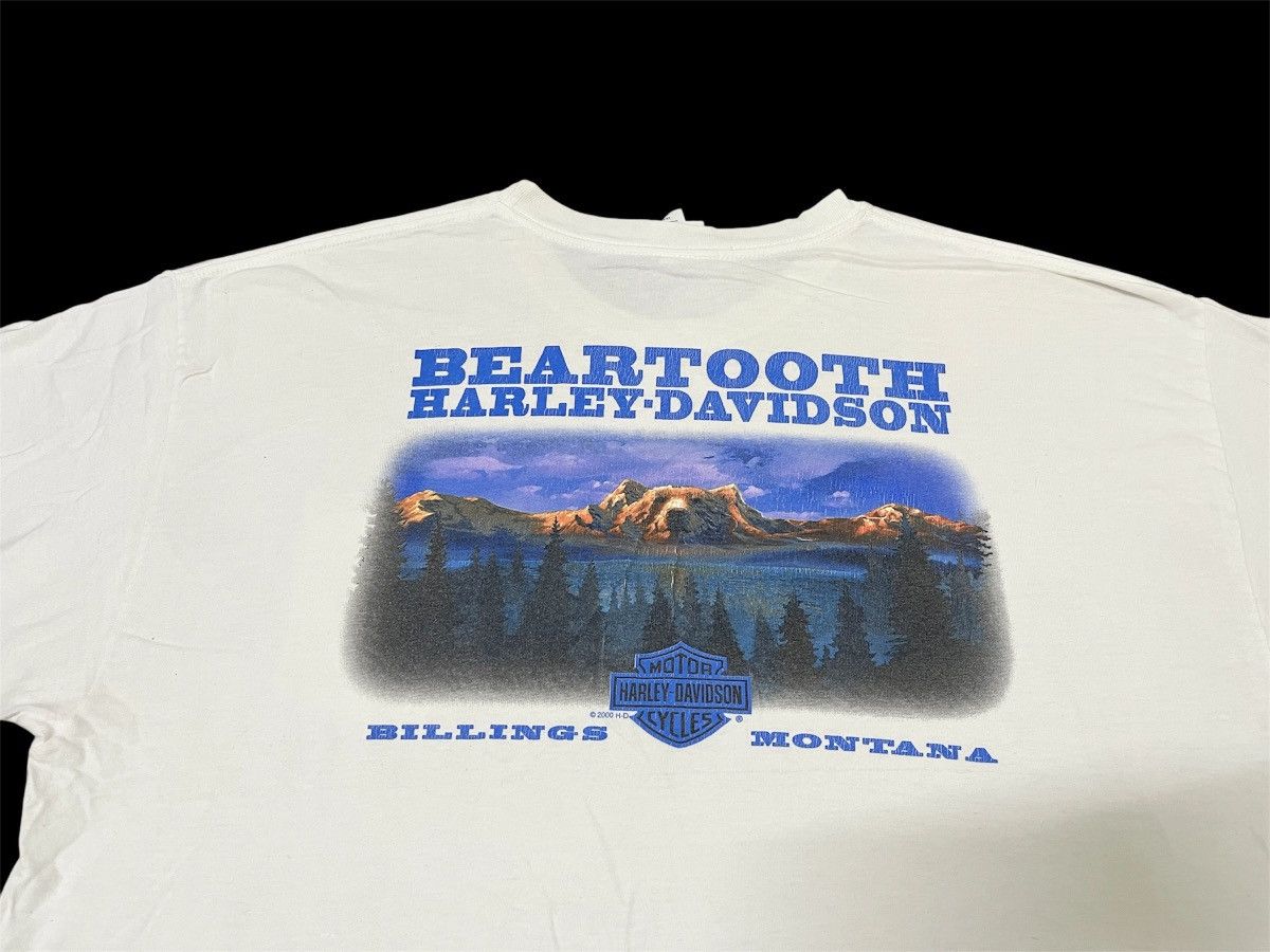 Harley Davidson Vintage 2000 Harley Davidson "Beartooth" Big Size T-Shirt Size US XXL / EU 58 / 5 - 5 Thumbnail
