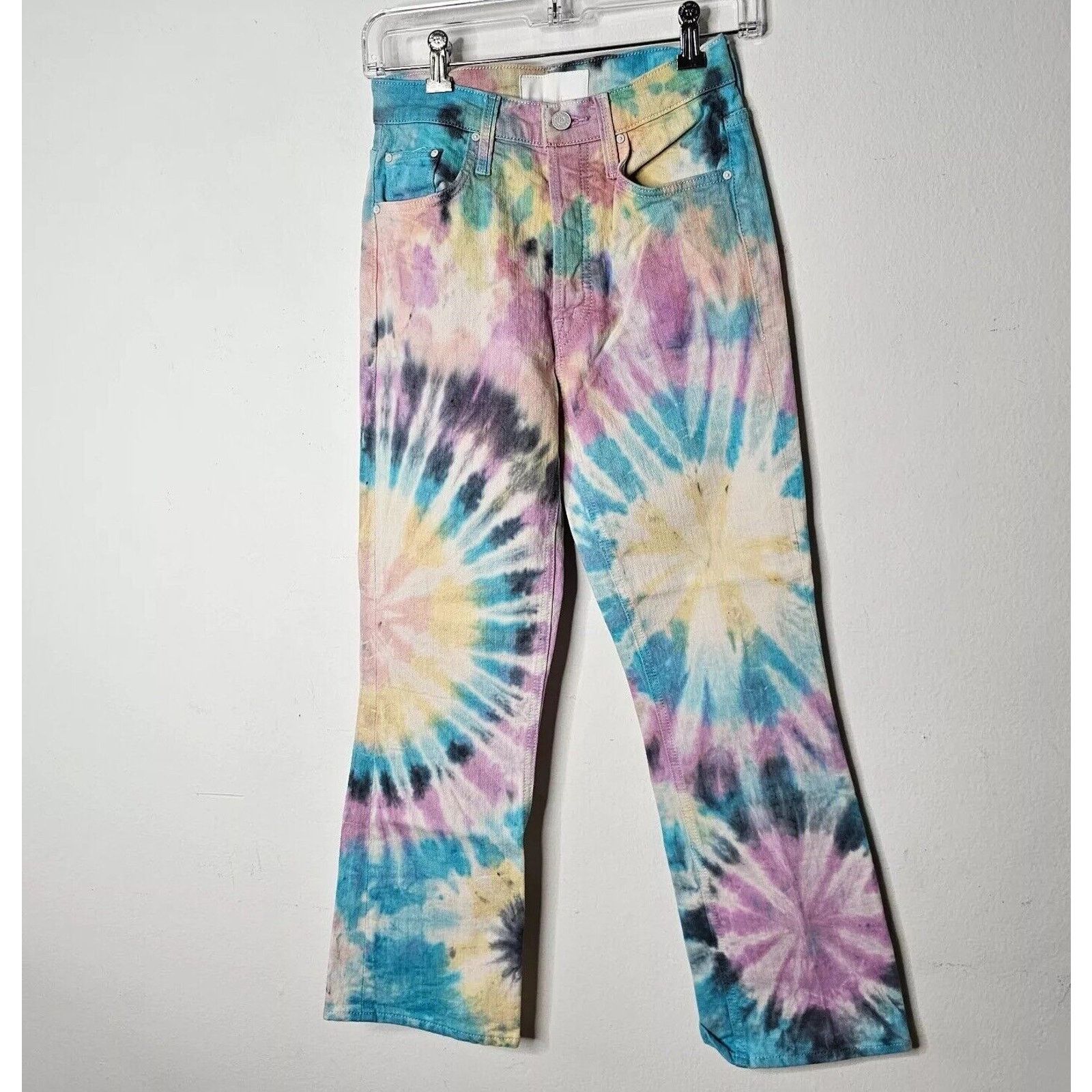 Other MOTHER The Tripper Swirling Secrets Pastel Jeans Button Fly Size 25" / US 0 / IT 36 - 2 Thumbnail