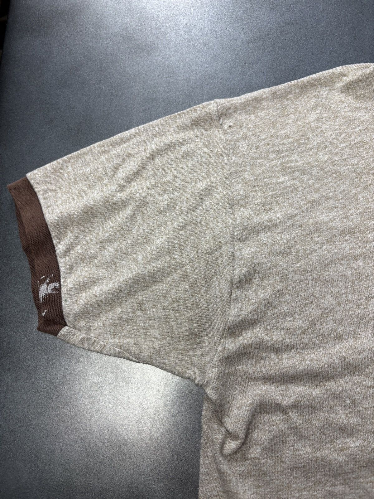 Vintage 1980s Ringer Tee Vintage Made in USA Camp Shirt Jerzees Russ Size US S / EU 44-46 / 1 - 6 Thumbnail