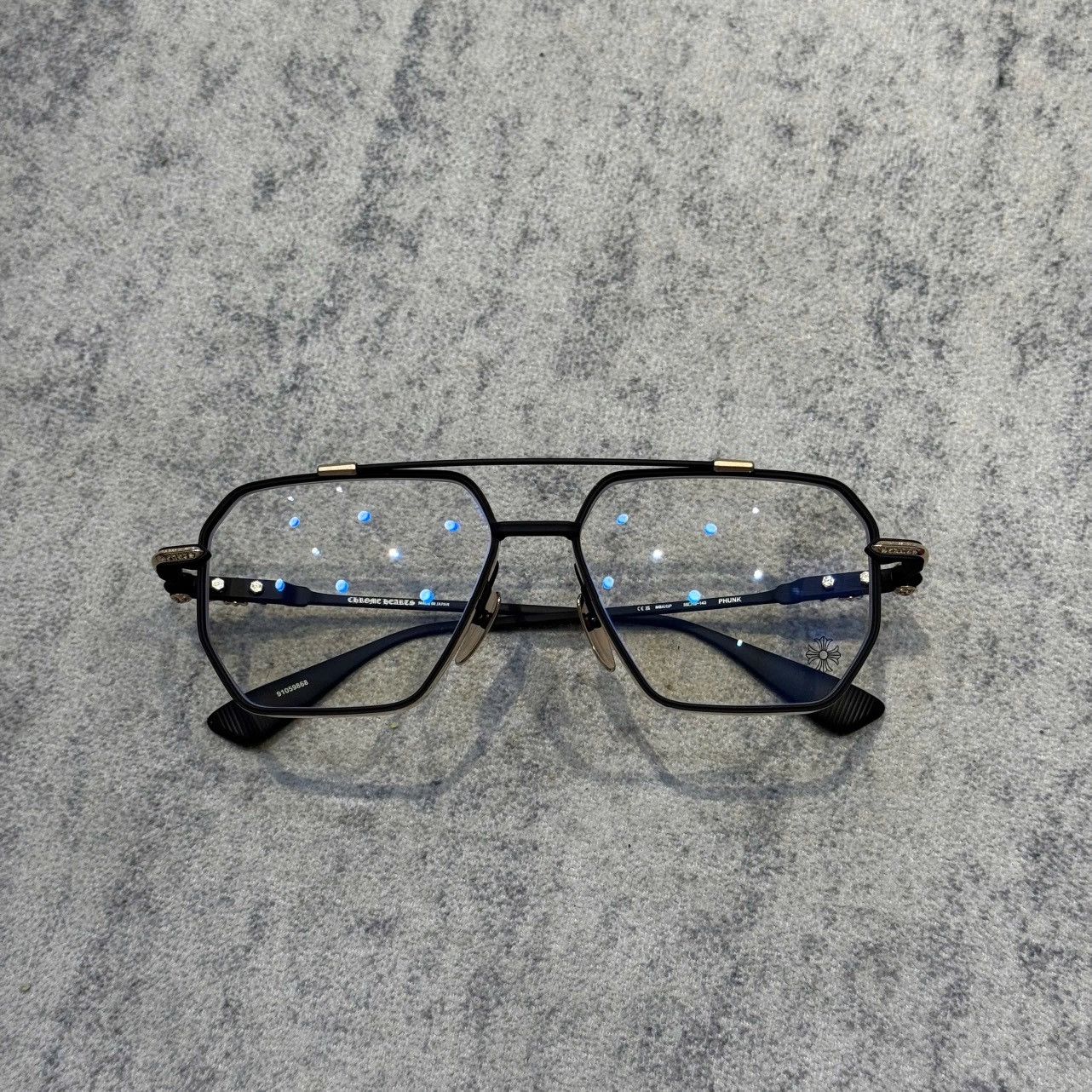 Chrome Hearts CHROME HEARTS PHUNK MATTE BLACK/GOLD PLATED Size ONE SIZE - 6 Thumbnail