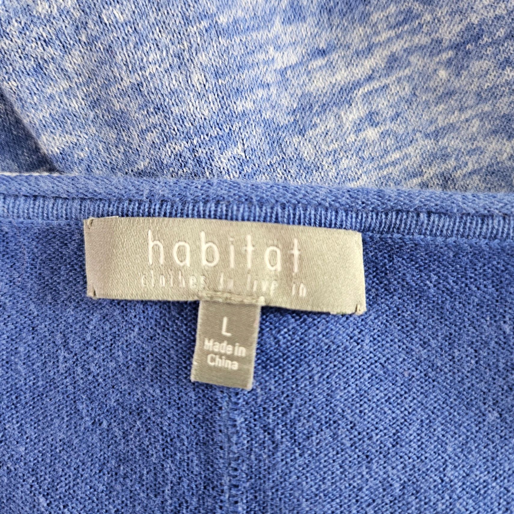 Habitat Habitat Womens Pullover Sweater 3/4 Sleeve Blue White Cotton Large L Womens Shirt Jumper Size L / US 10 / IT 46 - 5 Thumbnail