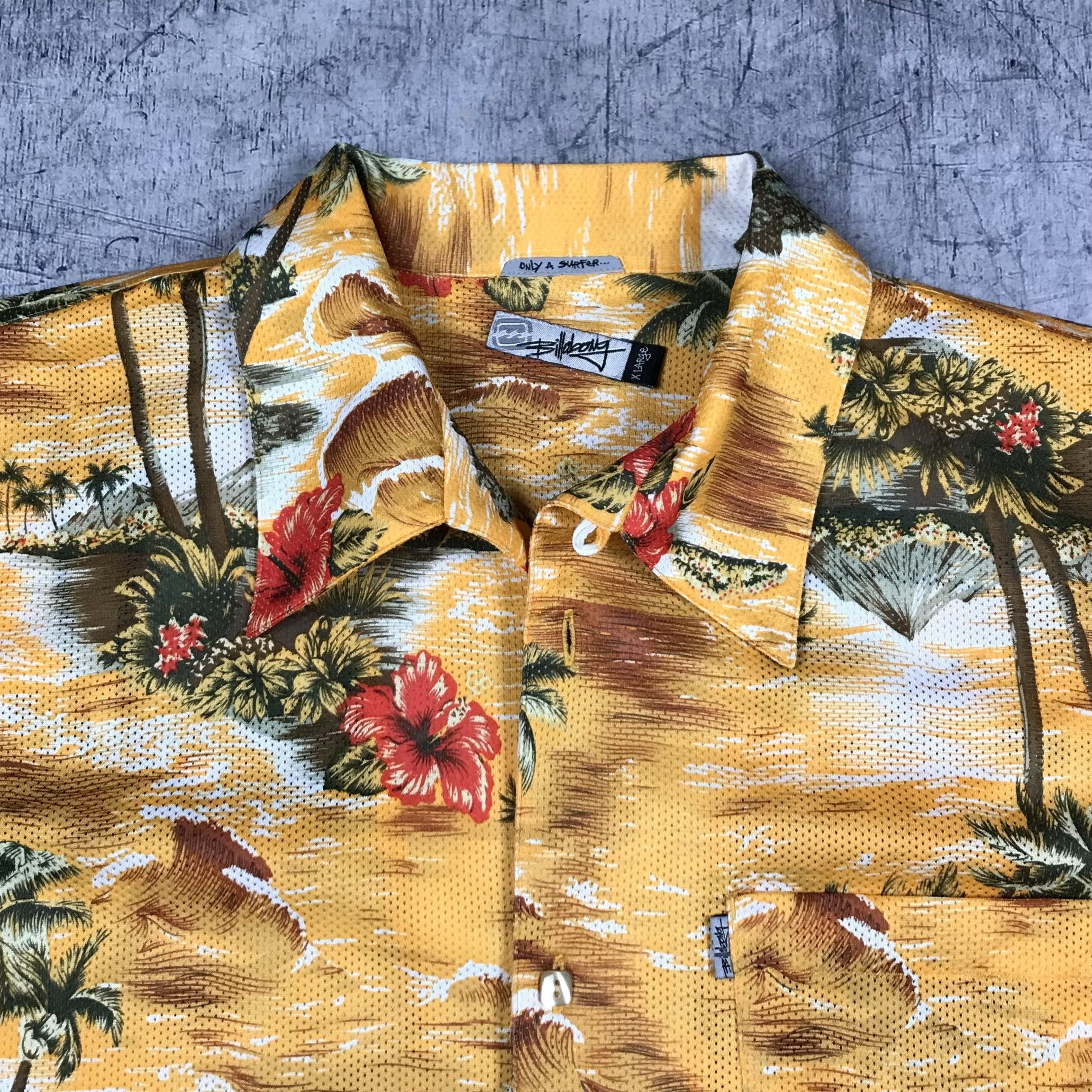 Billabong Y2K Billabong Hong Kong Hawaii SS Shirt Size US XL / EU 56 / 4 - 5 Thumbnail