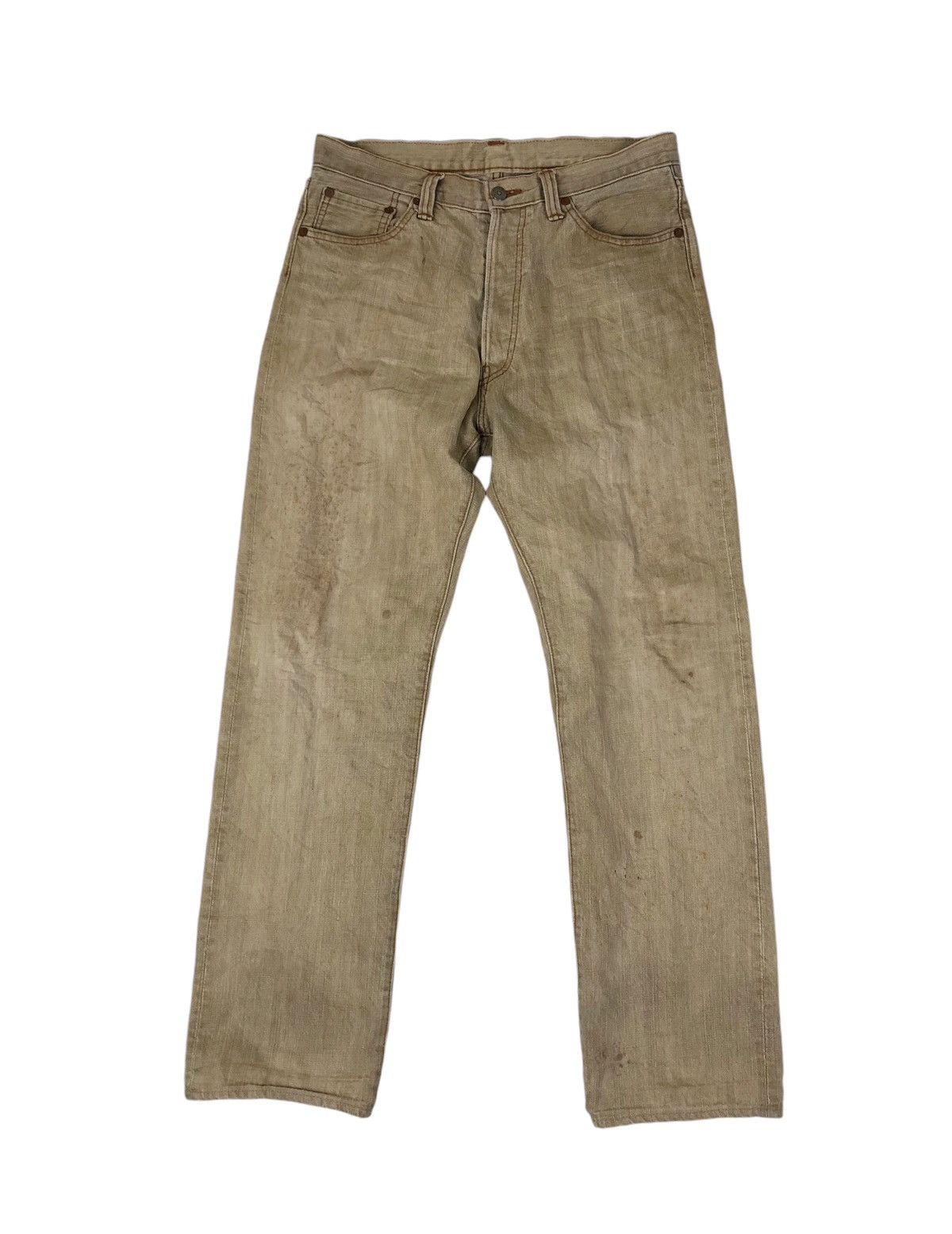 Eternal × Japanese Brand Eternal Distress Ripped Dirty Patina Denim Jeans Size US 31 - 1 Thumbnail