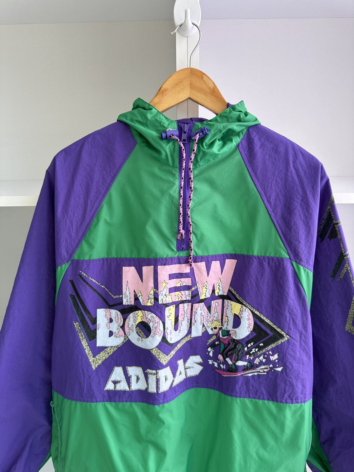 Adidas Vintage Adidas Made in Yugoslavia Rare Nylon Anorak Jacket Size US M / EU 48-50 / 2 - 4 Thumbnail
