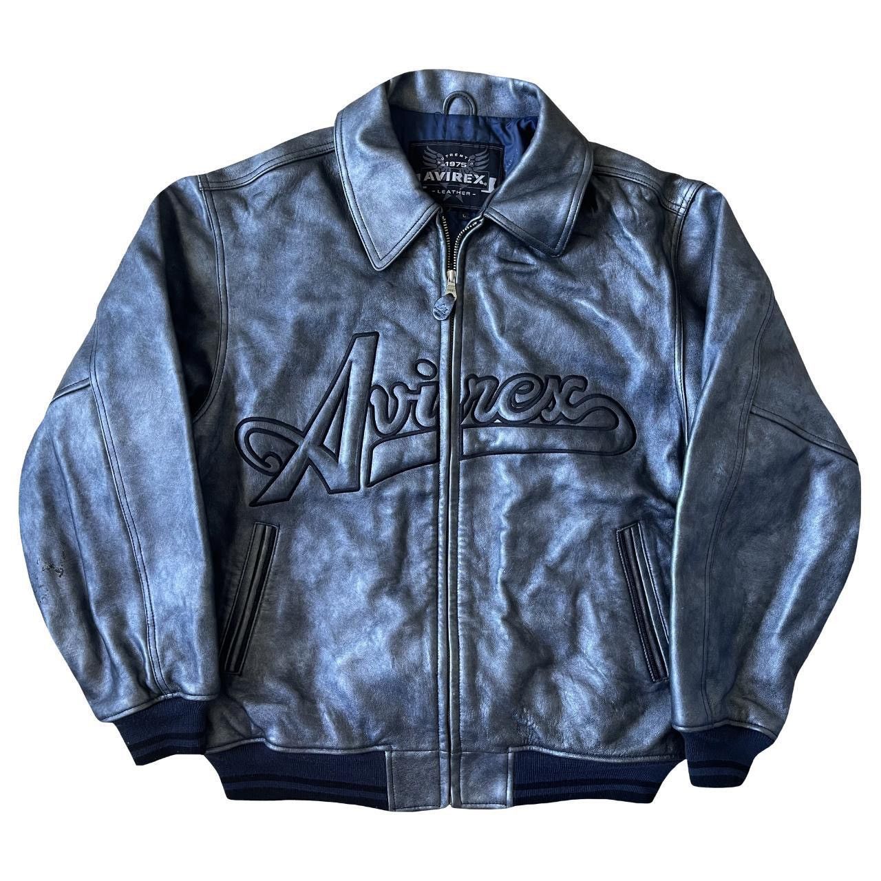 Avirex × Vintage Avirex Leather Varsity Jacket Size US L / EU 52-54 / 3 - 1 Thumbnail