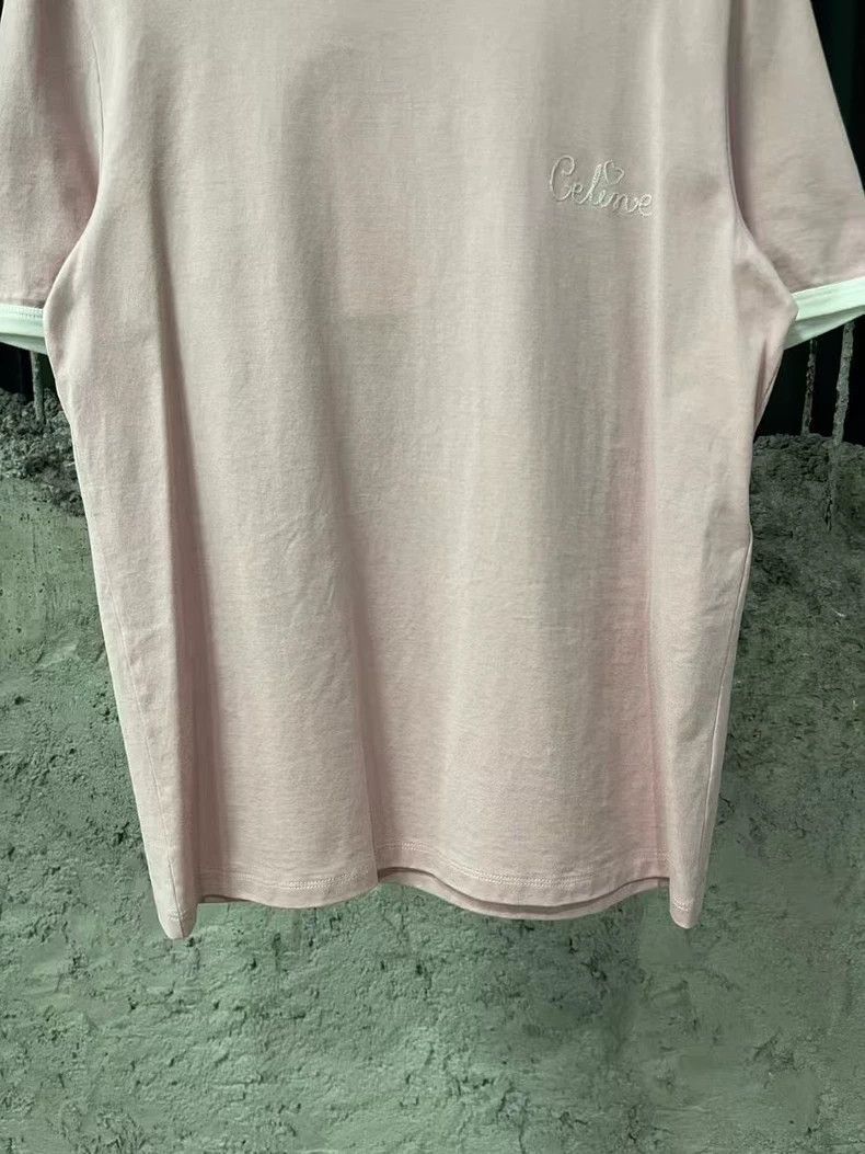 Celine Celine Embroidered Logo Short Sleeve Tshirt Size US M / EU 48-50 / 2 - 4 Thumbnail