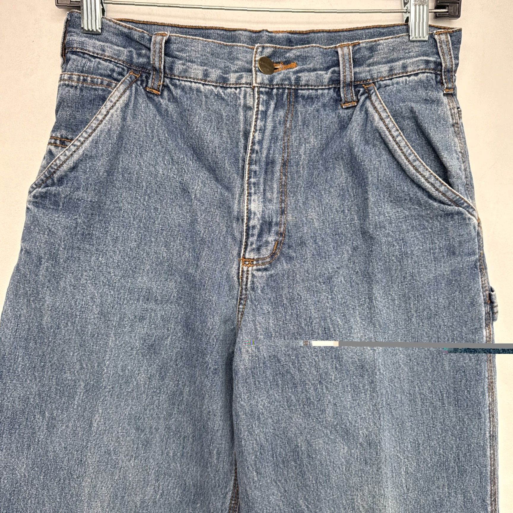 Carhartt Carhartt Women’s Denim Blue Flannel Lined Jeans Work Heavy Pants 27”x28” Size 38" / US 16 / IT 52 - 3 Thumbnail