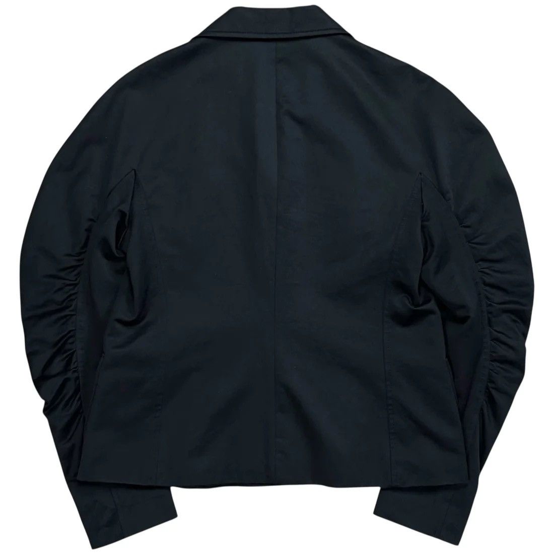 Dries Van Noten Dries Van Noten Cropped Ruched Sleeve Blazer - AW18 Size US M / EU 48-50 / 2 - 3 Thumbnail