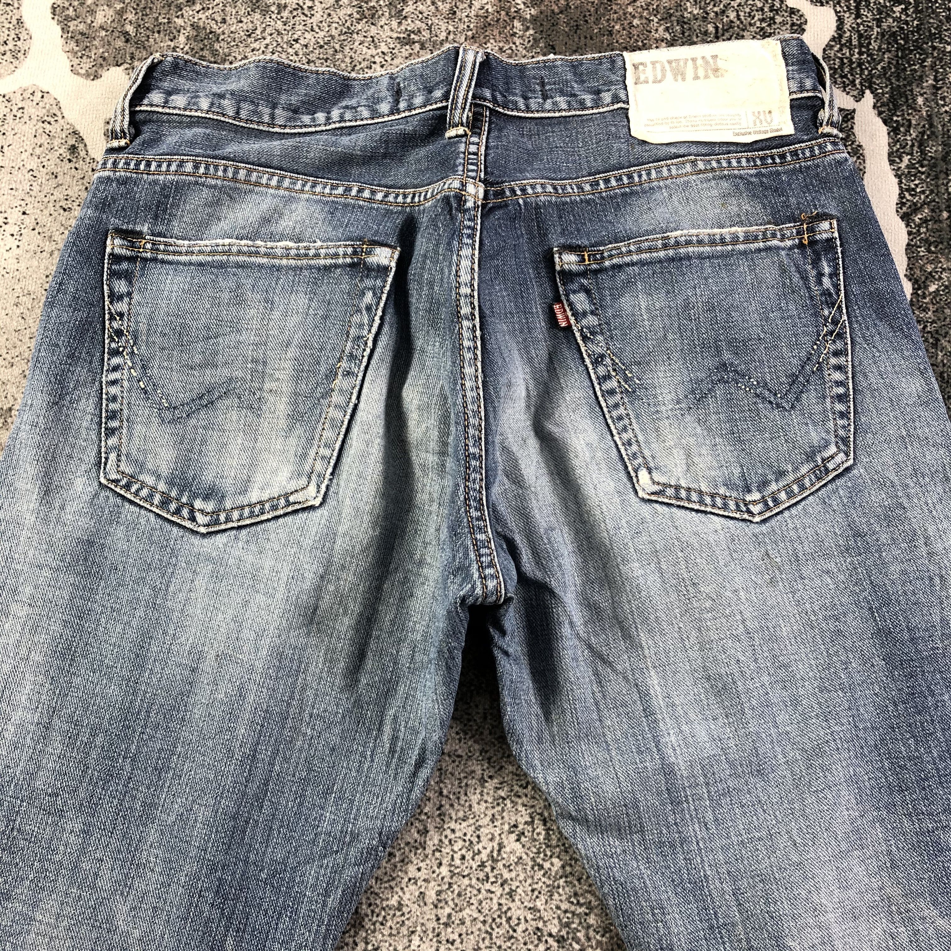 Edwin Edwin XV Jeans Distressed Flare Denim KJ1491 Size US 30 / EU 46 - 4 Thumbnail