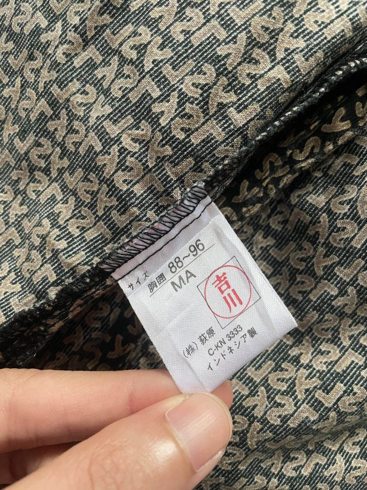 Yves Saint Laurent Vintage 90s Yves Saint Laurent Fullprint Monogram Kimono Size M / US 6-8 / IT 42-44 - 7 Thumbnail