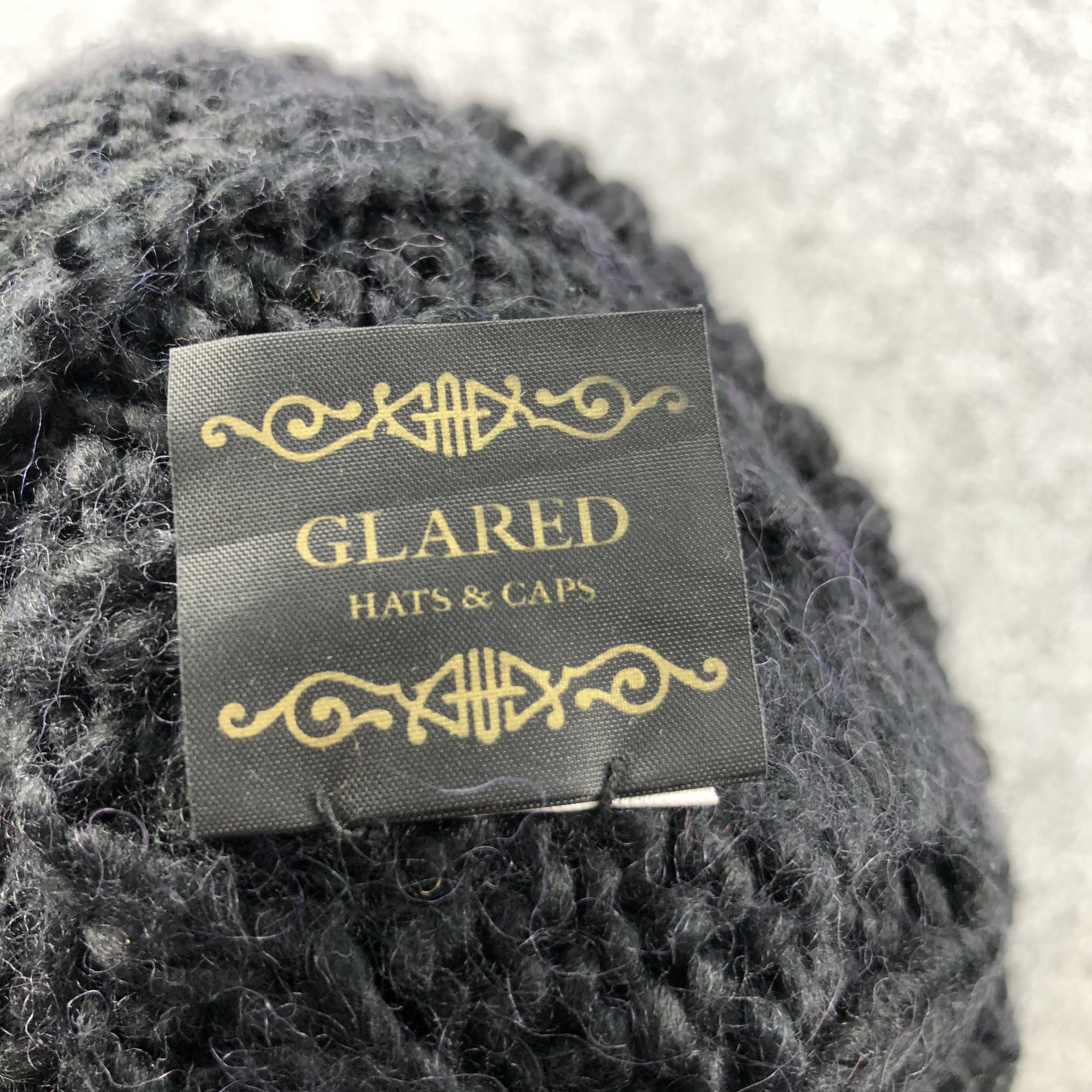 Vintage Glared Cable Knit Bobble Slouchy Beanie Snowcap B162 Size ONE SIZE - 5 Thumbnail