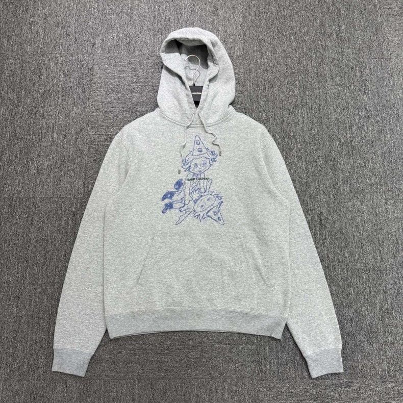 Saint Laurent Paris Saint Laurent Paris Cartoon hooded sweater Size US XL / EU 56 / 4 - 1 Thumbnail