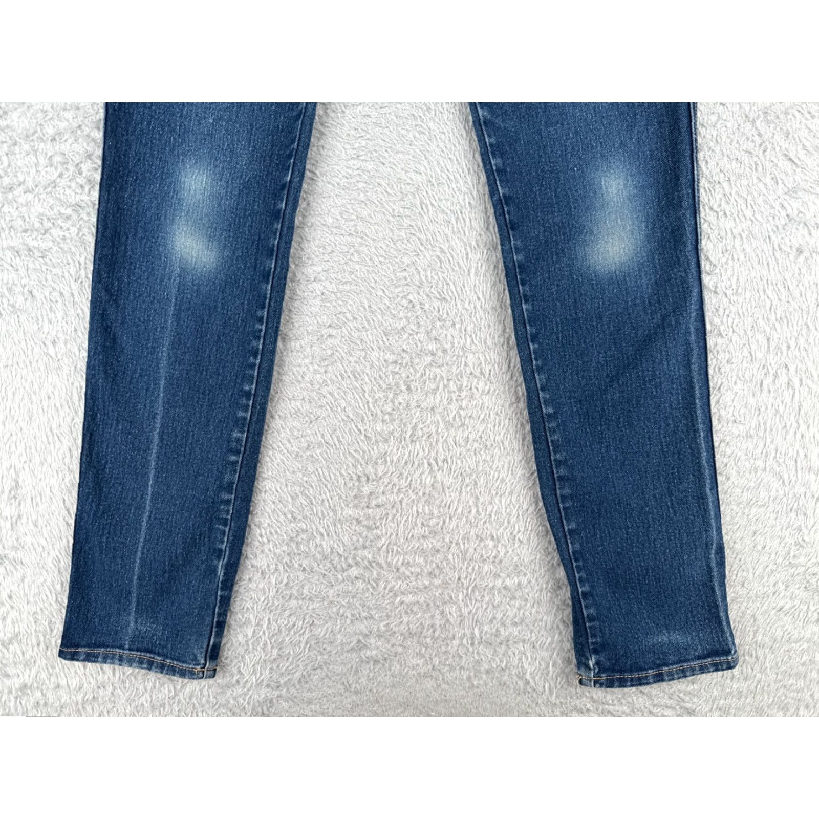 Denime &Denim Jeans Womens 29 Blue Skinny Low Waist Cotton Blend Distressed 29x32 Jeans Size 29" - 2 Thumbnail