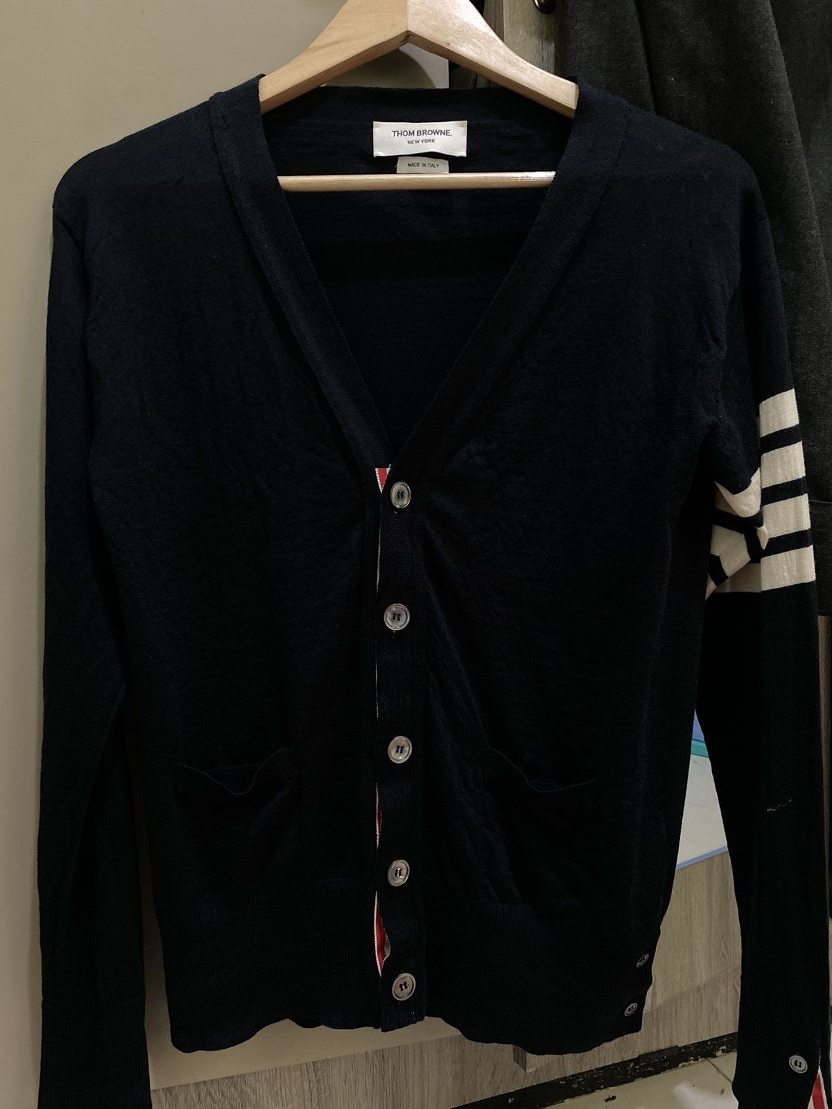 Designer × Thom Browne Thom browne v neck cardigan Size US M / EU 48-50 / 2 - 1 Thumbnail