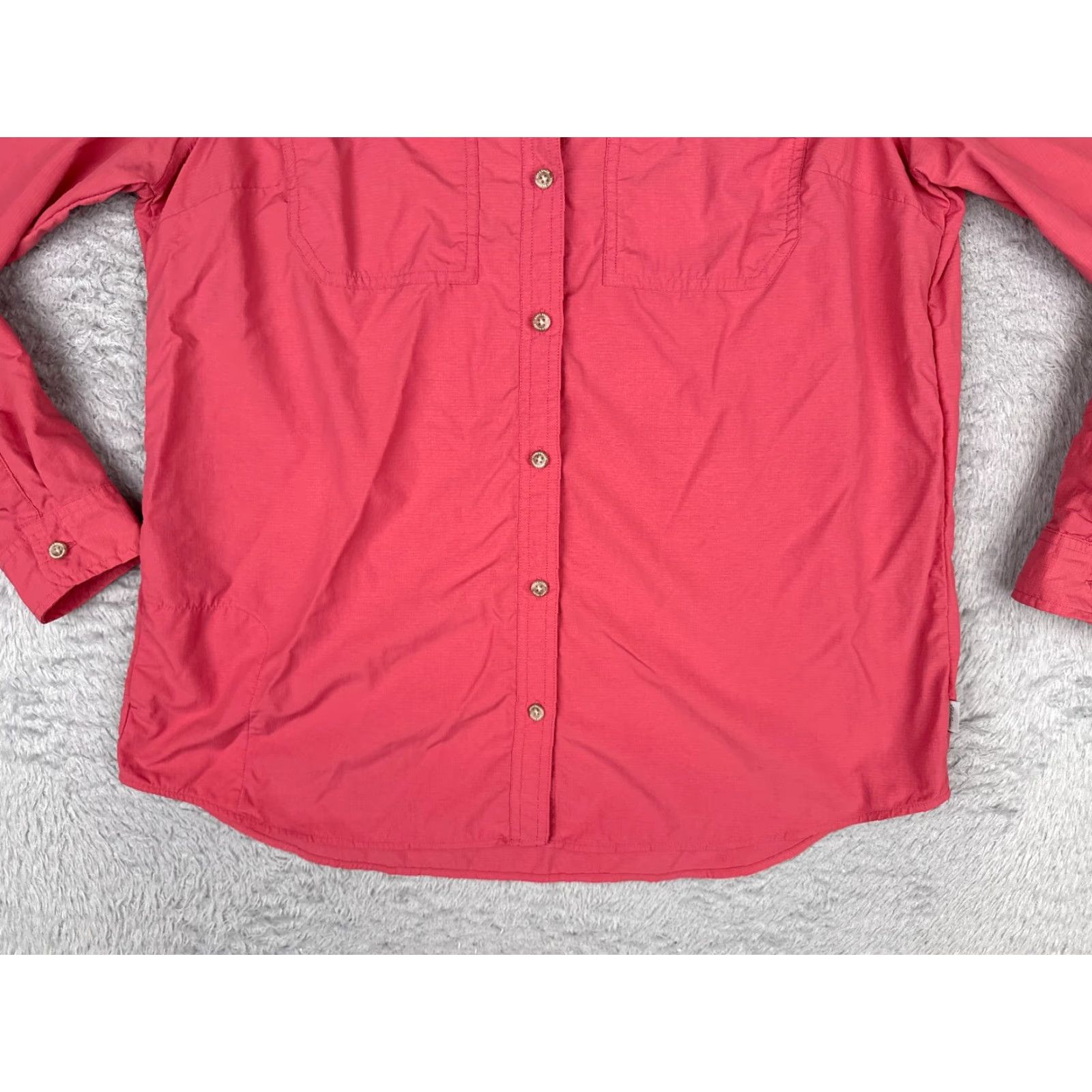 Eddie Bauer Eddie Bauer Shirt Women Large Tall Pink Button Up Vented Fish Angler Long Sleeve Size L / US 10 / IT 46 - 5 Thumbnail