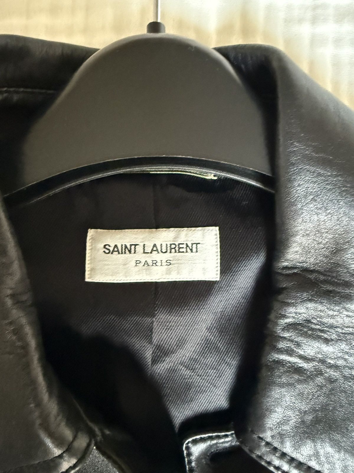 Saint Laurent Paris Saint Laurent Lamb Leather Trucker Size US L / EU 52-54 / 3 - 3 Thumbnail