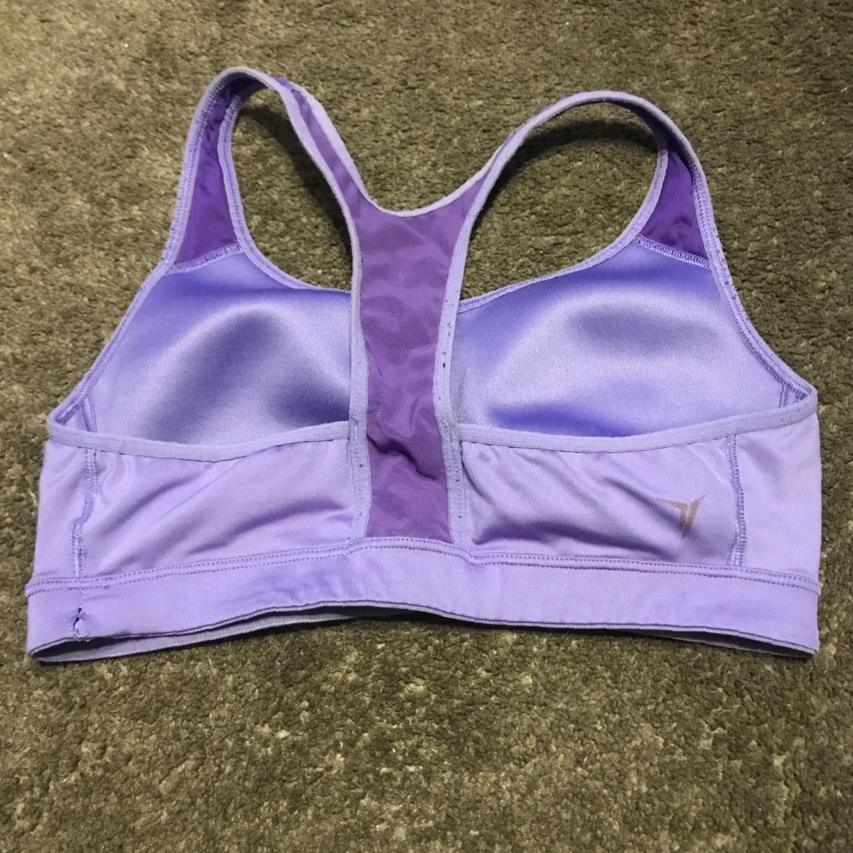 Old Navy Old Navy Go Dry Purple Racerback Sports Bra Womens M Activewear Medium Support Size ONE SIZE - 3 Thumbnail