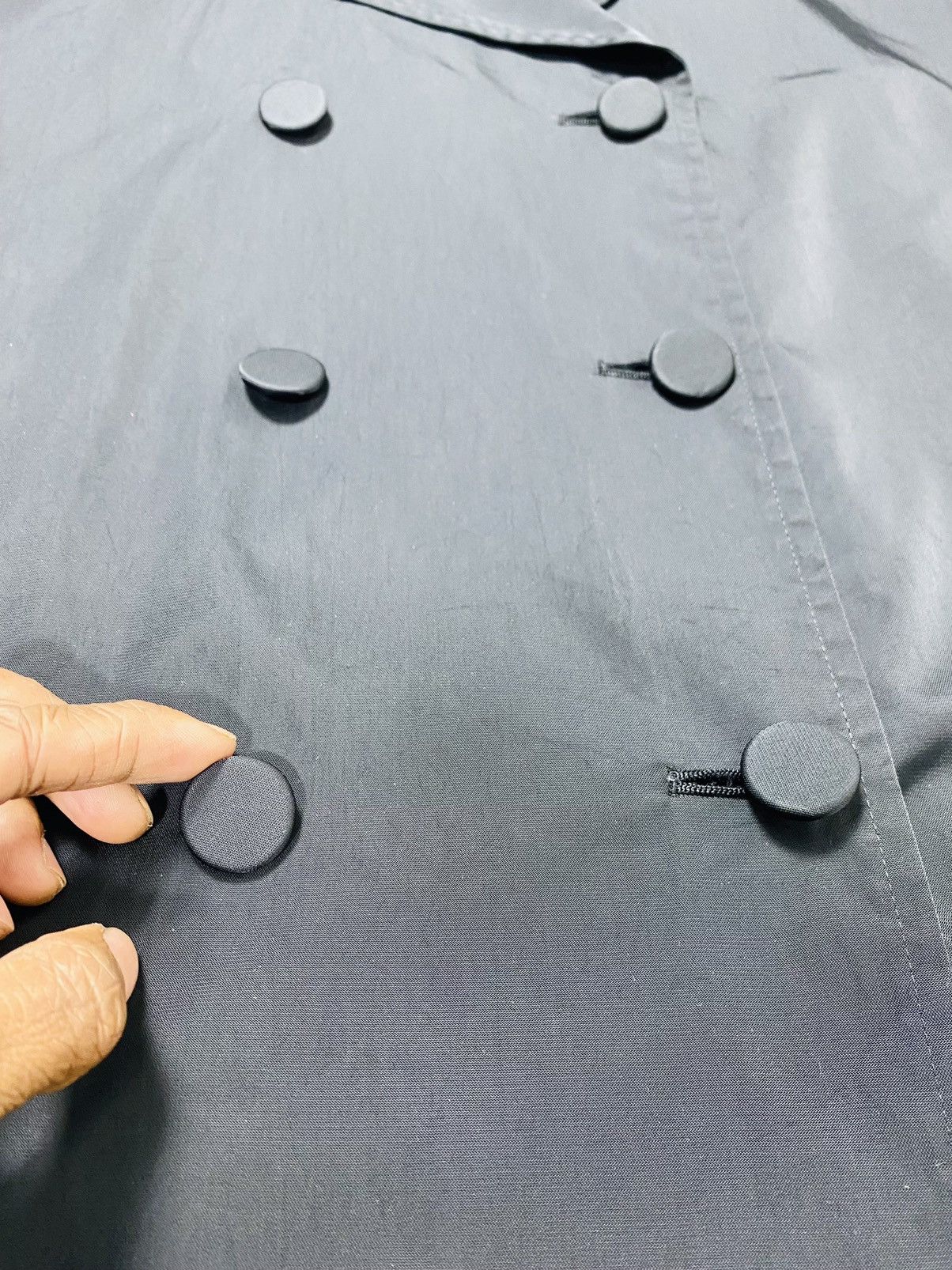 Japanese Brand A10 Rare - Paco Rabanne Double Breasted Nylon Long Jacket Size US L / EU 52-54 / 3 - 9 Thumbnail