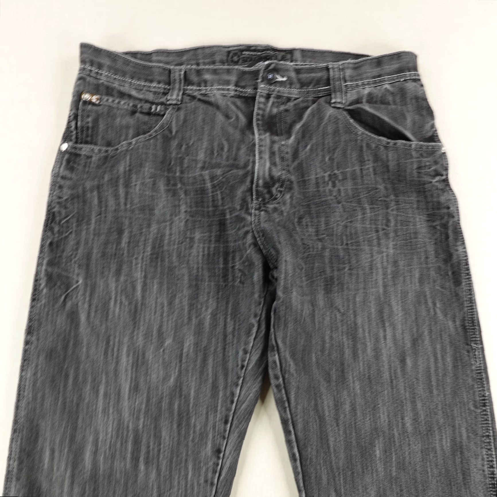Southpole VINTAGE Southpole Jeans 38 Black Denim Baggy Wide Straight Faded Y2K Mens Size US 38 / EU 54 - 2 Thumbnail