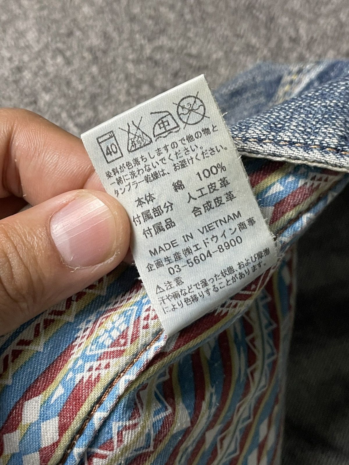 Edwin × Vintage Exclusive Vintage Edwin Distressed Denim (89) Size US 34 / EU 50 - 10 Thumbnail