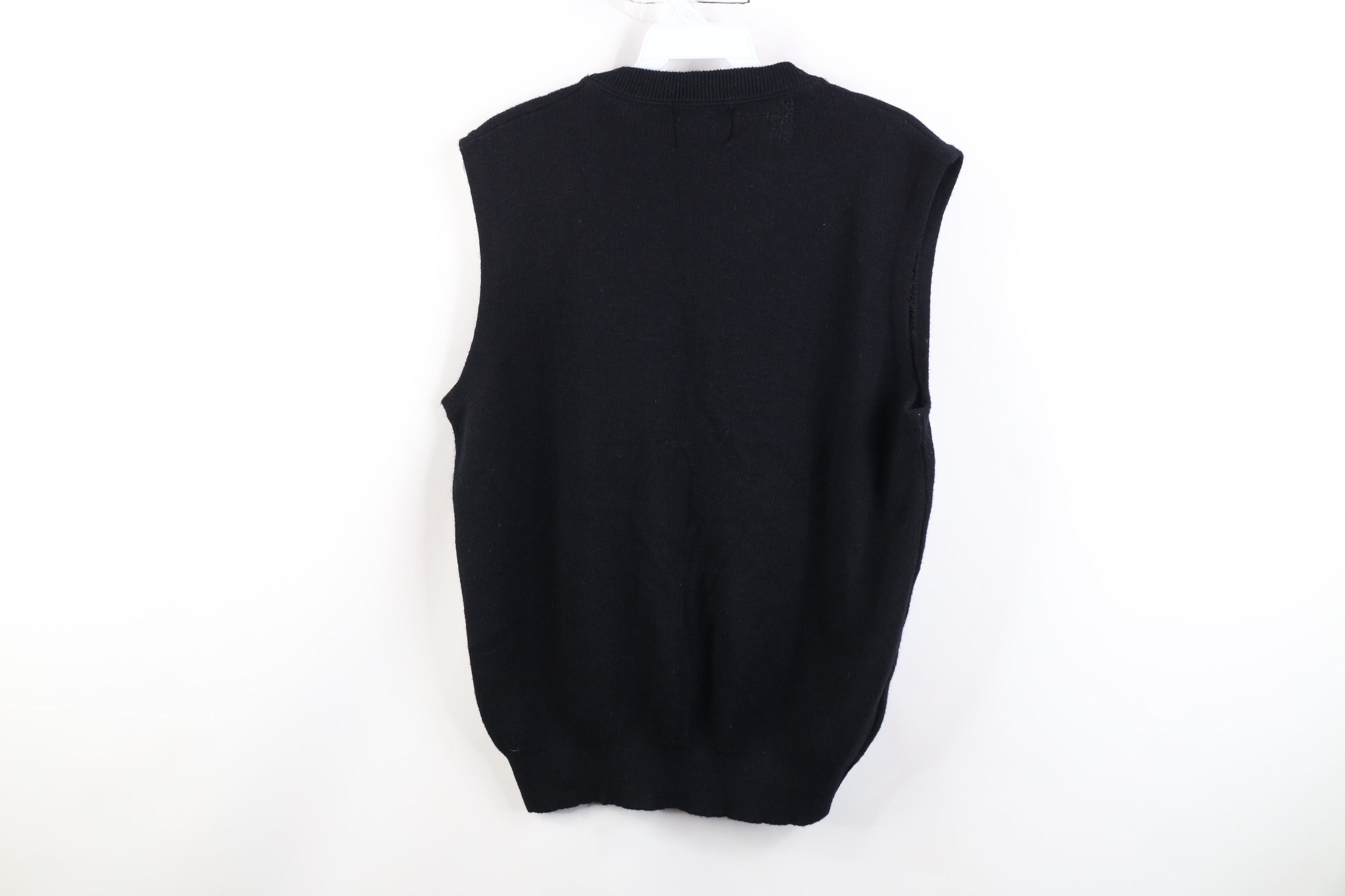 Vintage Vintage 70s Streetwear Sleeveless Sweater Vest Black USA Size XL / US 12-14 / IT 48-50 - 7 Thumbnail