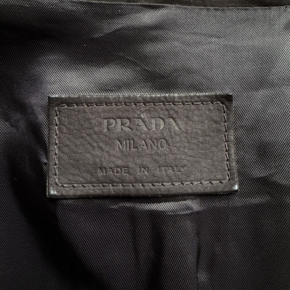 Prada Prada SS2007 Brown Nubuck Leather Bomber Jacket Size US M / EU 48-50 / 2 - 9 Thumbnail