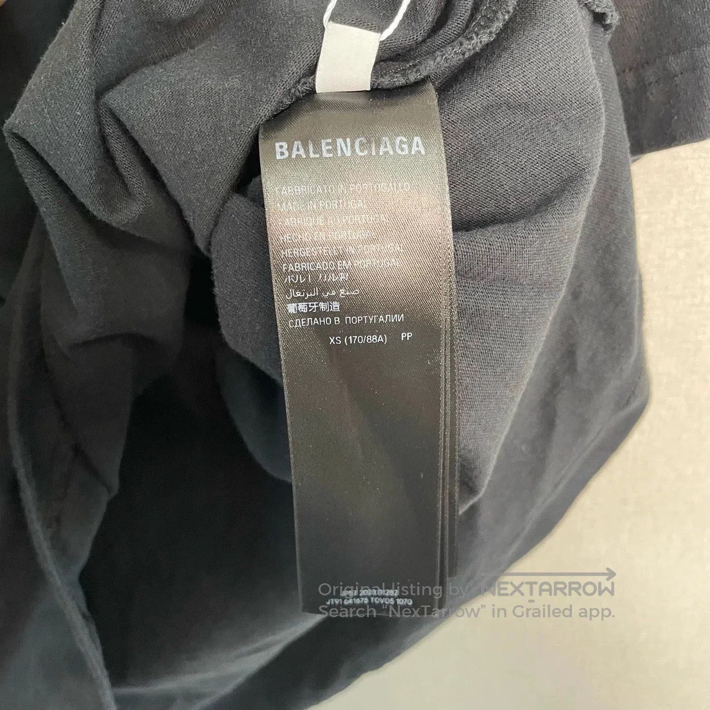 balenciaga graffiti print short sleeve t.