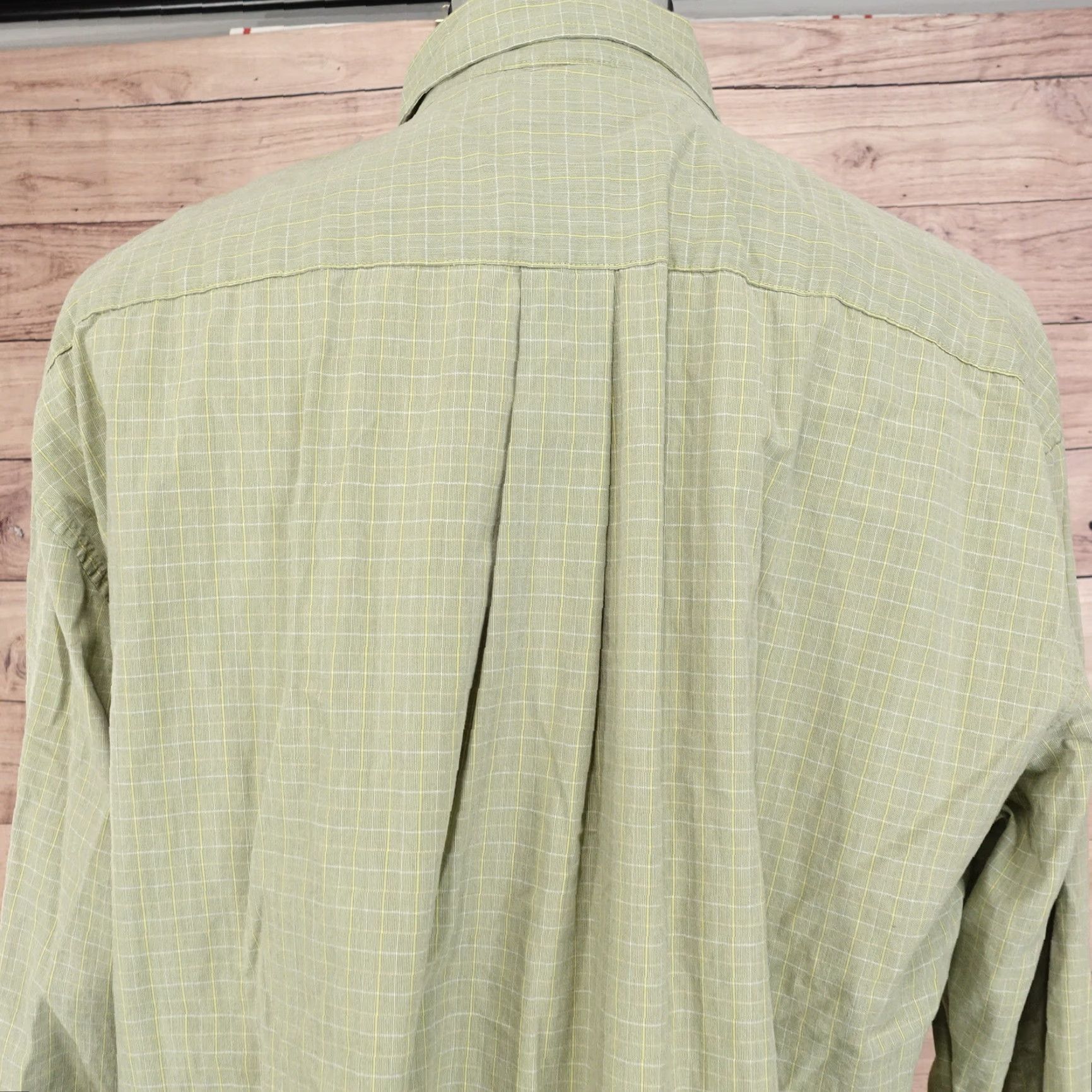 J.Crew Vintage J.Crew Men's XL Long Sleeve Green Check Button-Up Shirt Size US XL / EU 56 / 4 - 5 Thumbnail