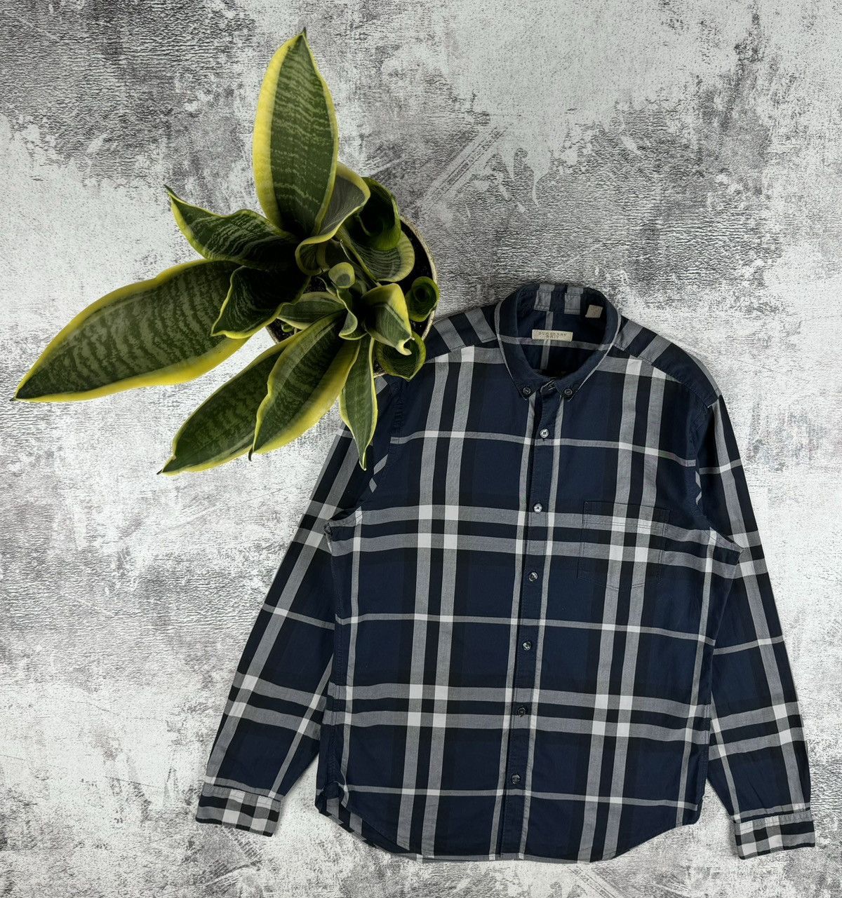 Burberry Luxury Vintage Burberry Brit London Nova Check Full Print Longsleeve Shirt Grailed