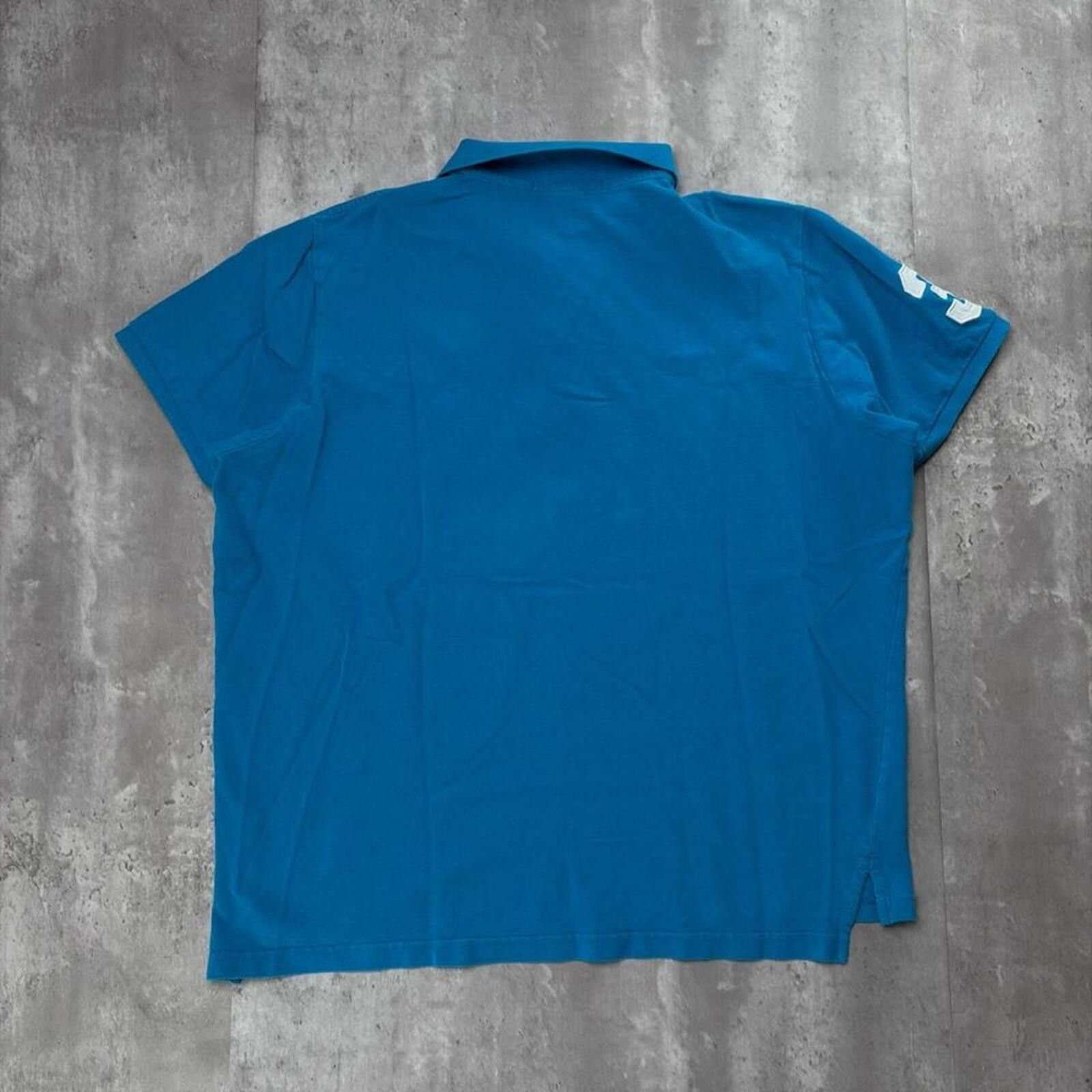 U.S. Polo Assn. Y2K Teal U.S. Polo Assn Grunge Big Pony Polo Shirt Size US XL / EU 56 / 4 - 6 Thumbnail