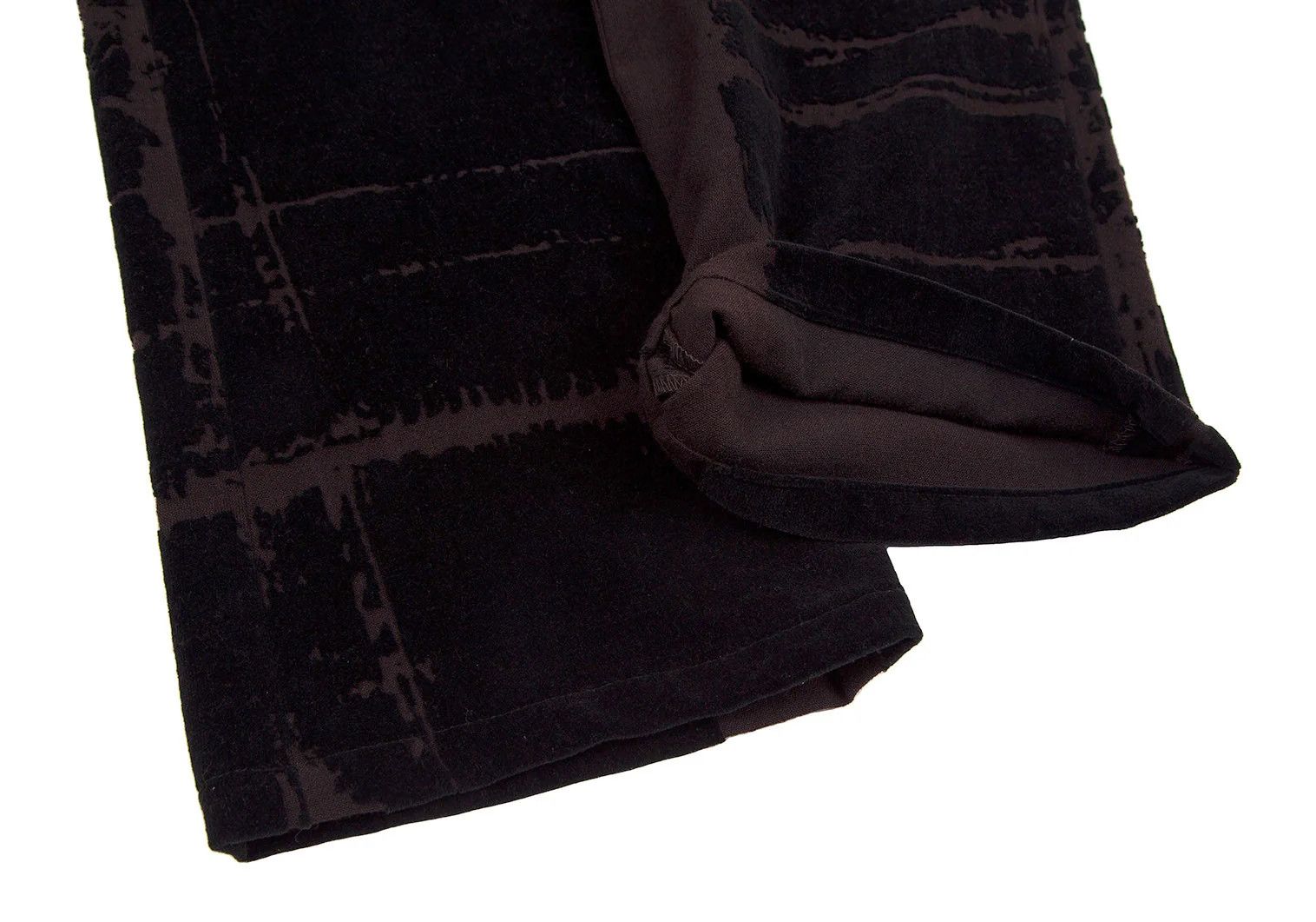 Jean Paul Gaultier Graphic Flocked Wool Pants in Brown and Black, Size 46 Size US 30 / EU 46 - 7 Thumbnail