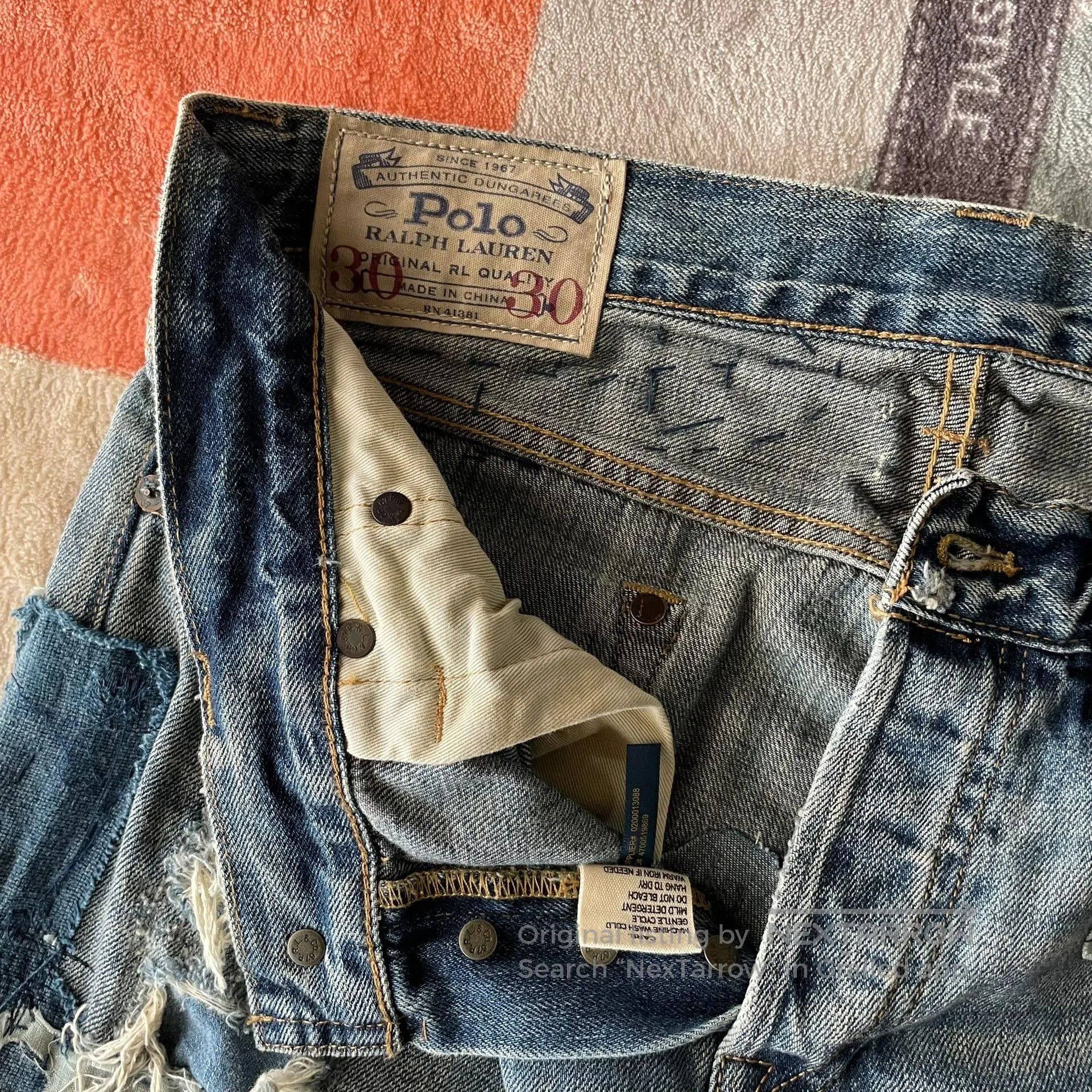 Polo Ralph Lauren Ralph Lauren Indigo Patch Jeans. Size US 30 / EU 46 - 4 Thumbnail