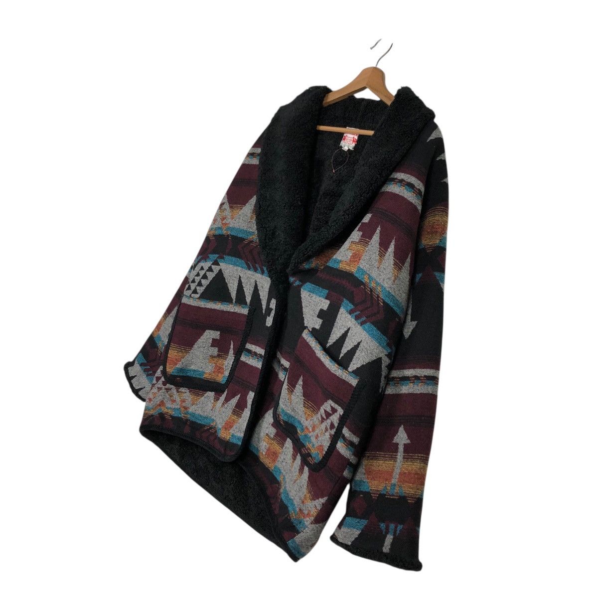 Japanese Brand 📌Vintage Wool Jacket Button Titicaca Navajo Native Design Size US M / EU 48-50 / 2 - 3 Thumbnail