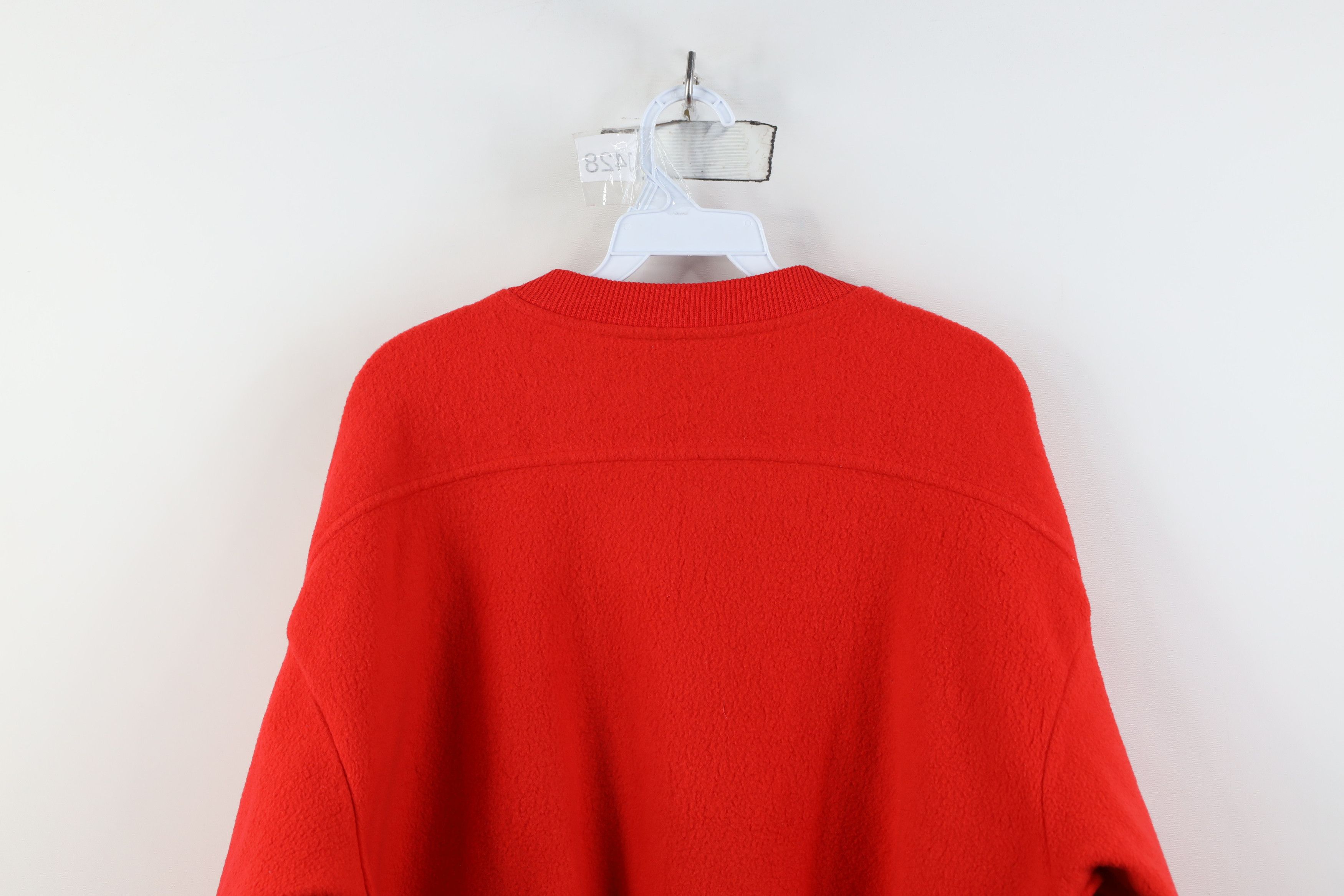 Vintage Vintage 90s Streetwear Blank Fleece Sweater Bomber Jacket Size XL / US 12-14 / IT 48-50 - 13 Thumbnail