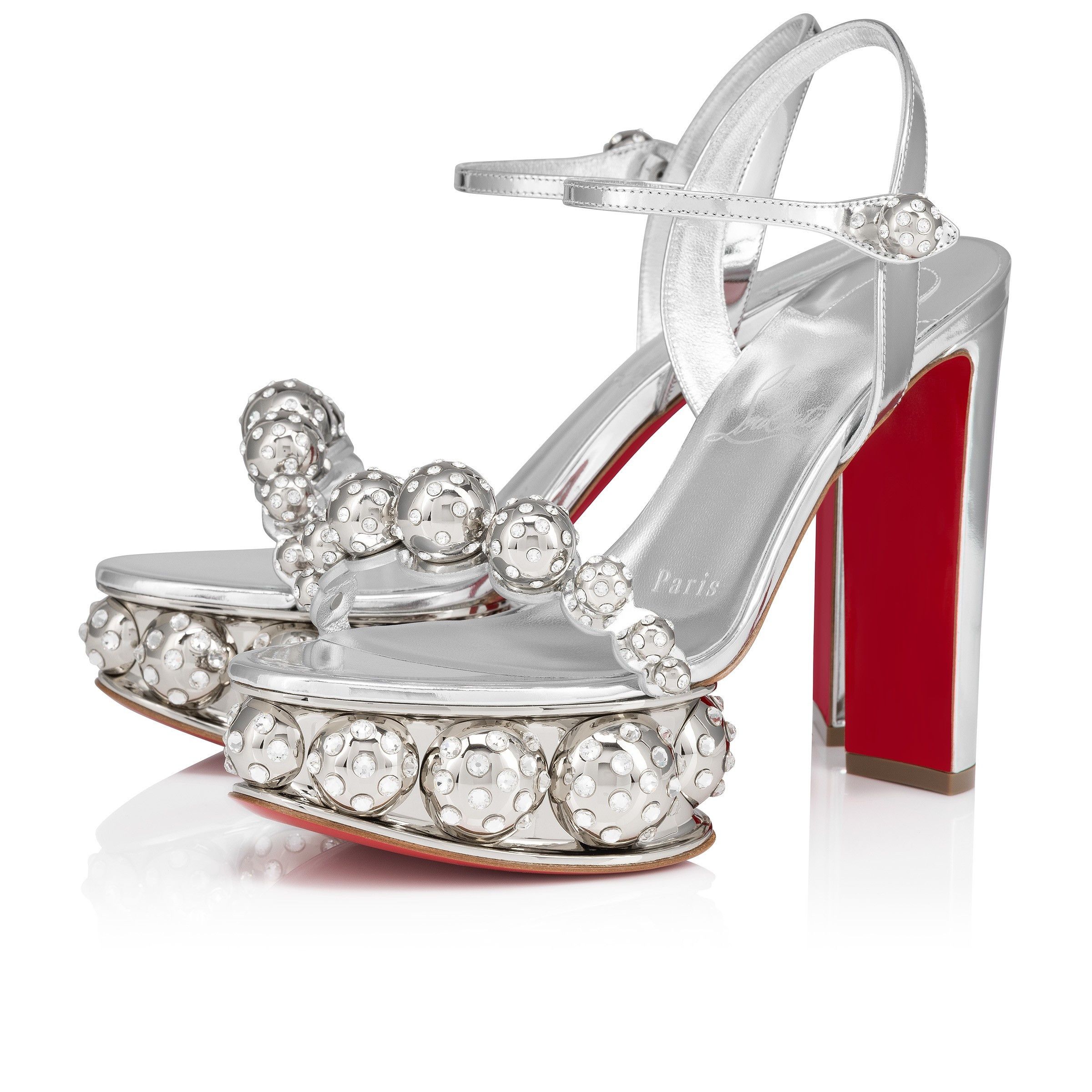 Christian Louboutin atmospherica 130mm silver Size US 8 / IT 38 - 1 Thumbnail