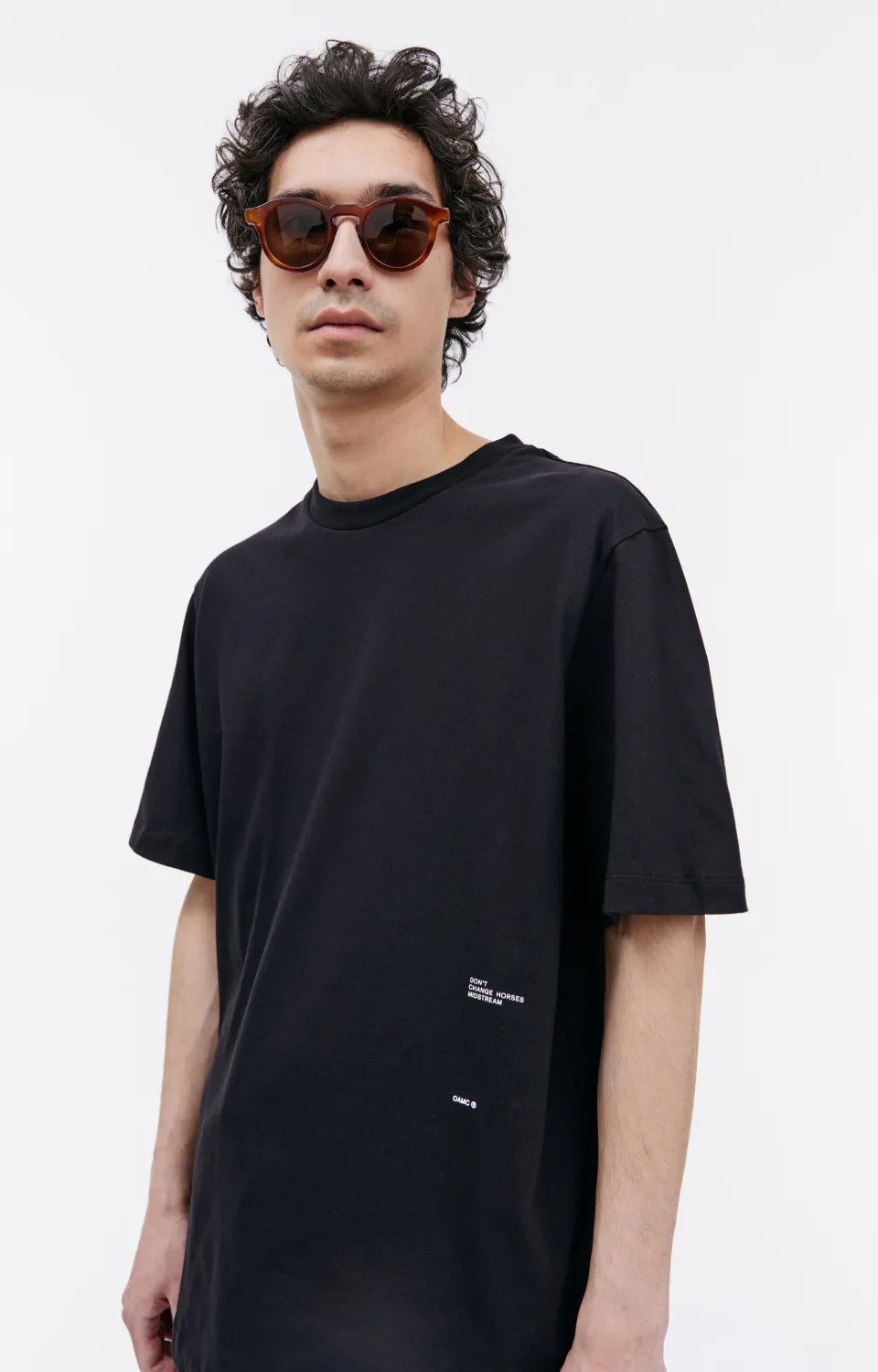 OAMC o1y0225 Logo Crewneck T-Shirt in Black Size US XL / EU 56 / 4 - 1 Thumbnail